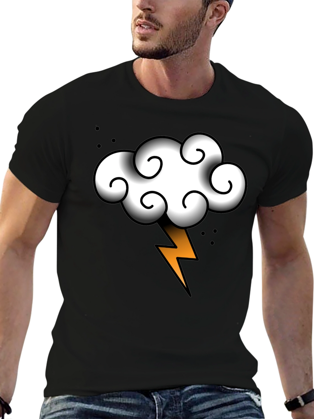 Thunder Cloud T-Shirt - Stormy Weather Style