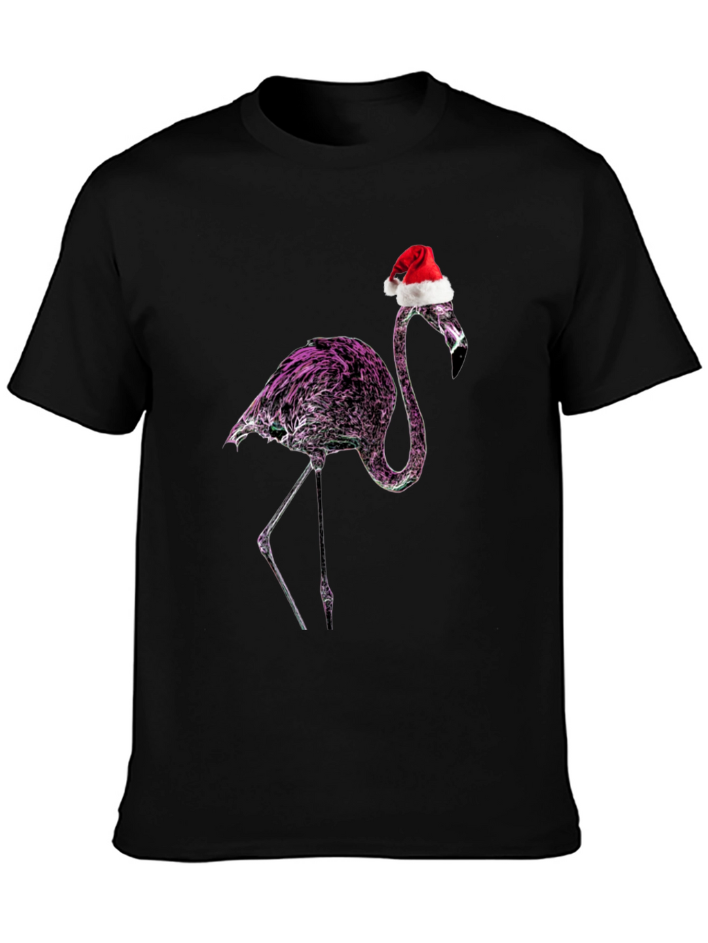 Flamingo Santa T-Shirt