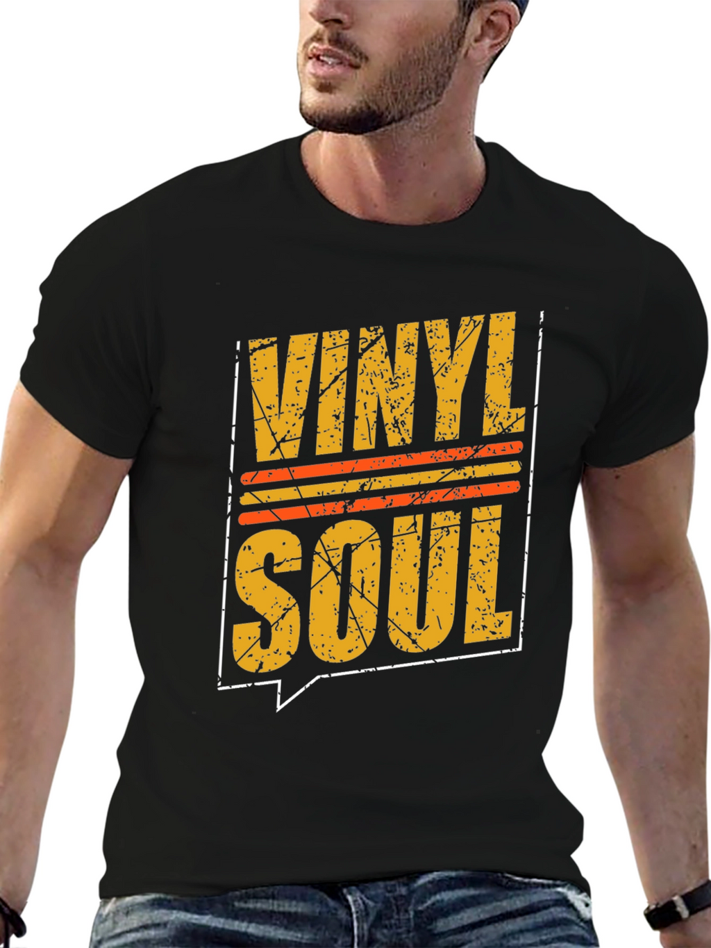 Vinyl Soul Graphic Tee - Retro Music Lover Shirt