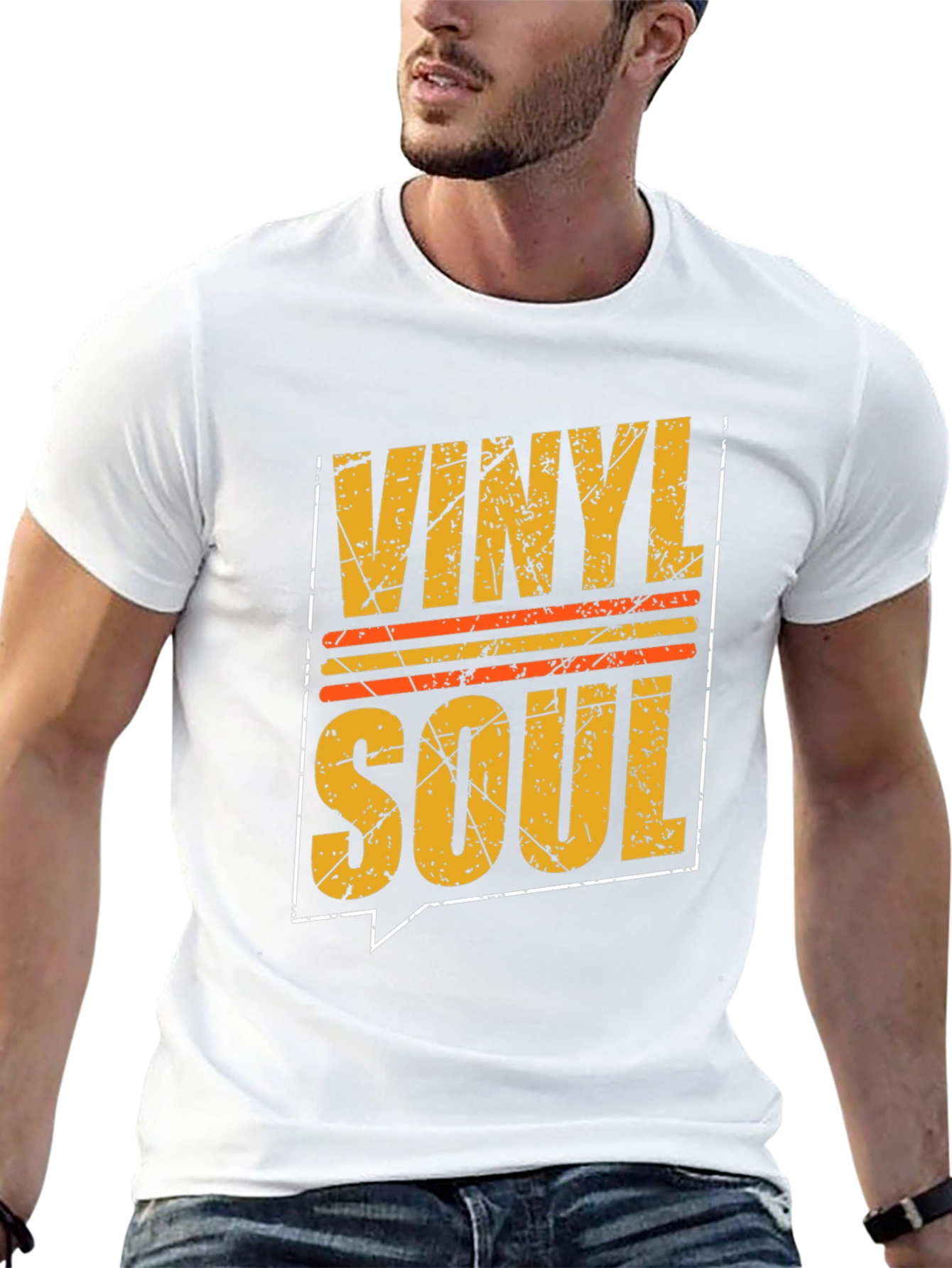 Vinyl Soul Graphic Tee - Retro Music Lover Shirt