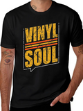 Vinyl Soul Graphic Tee - Retro Music Lover Shirt