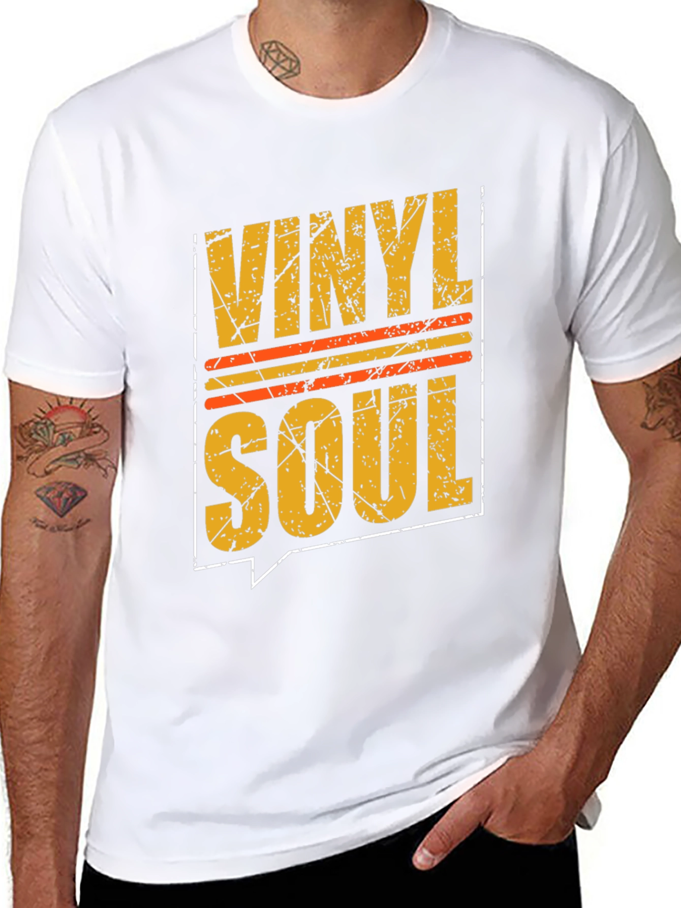 Vinyl Soul Graphic Tee - Retro Music Lover Shirt