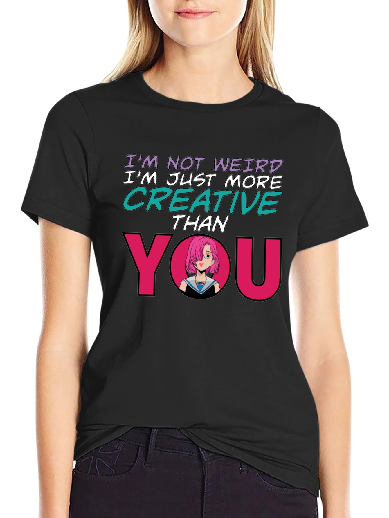 Creative Anime Graphic T-Shirt