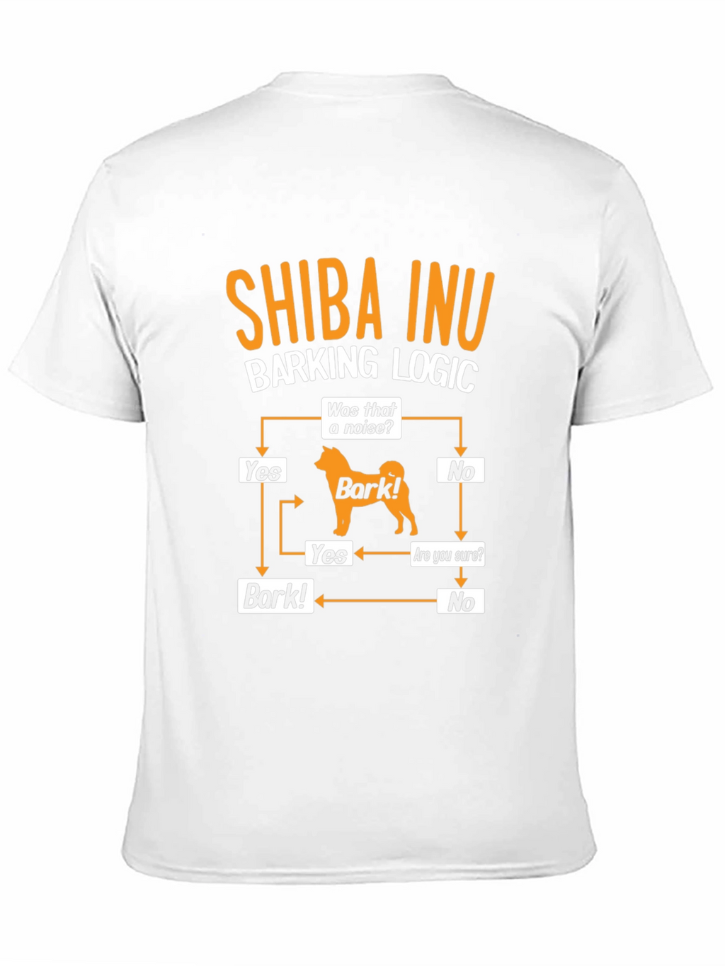 Shiba Inu Barking Logic Black T-Shirt