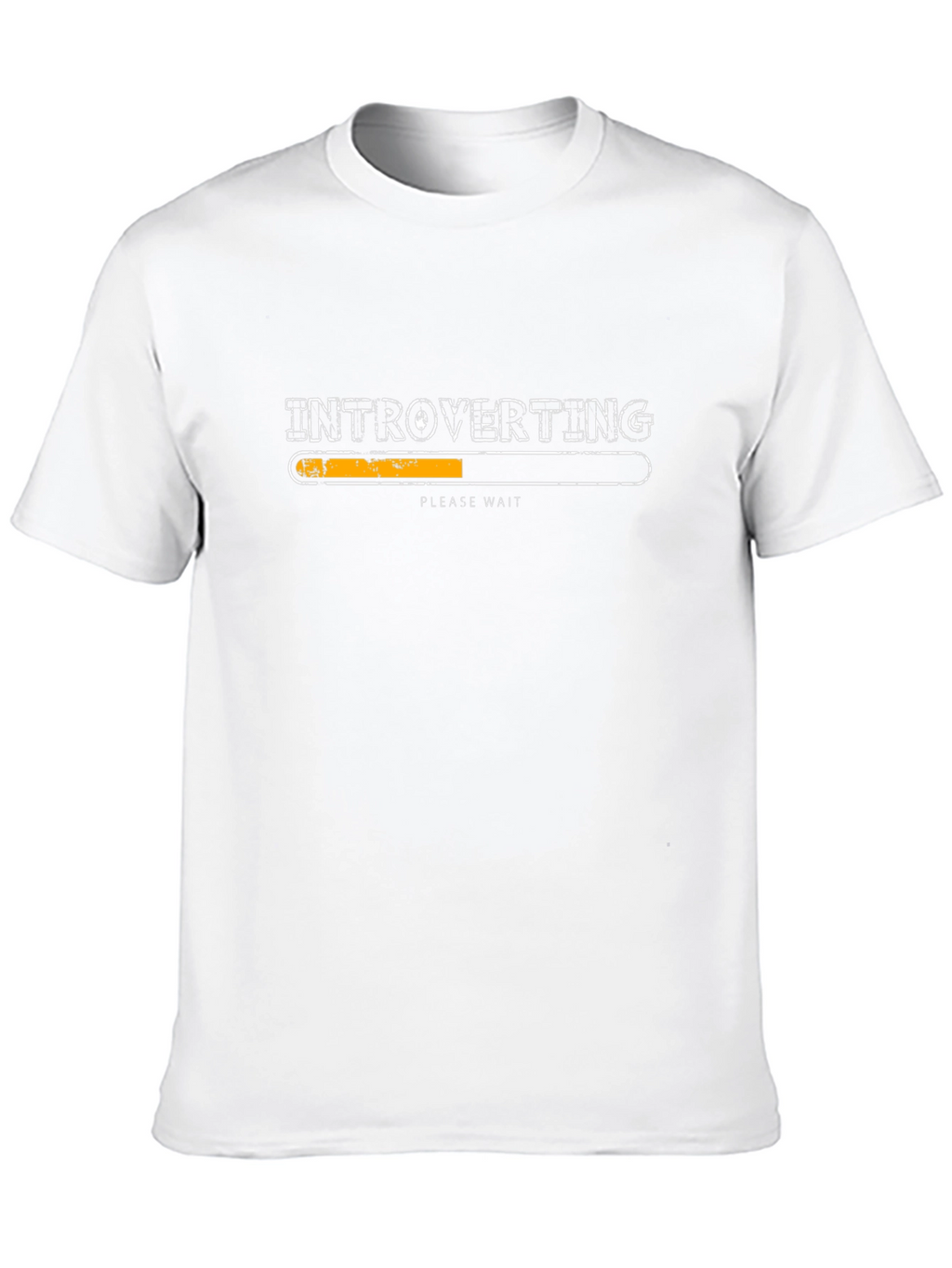 Introverting Please Wait Funny Black T-Shirt