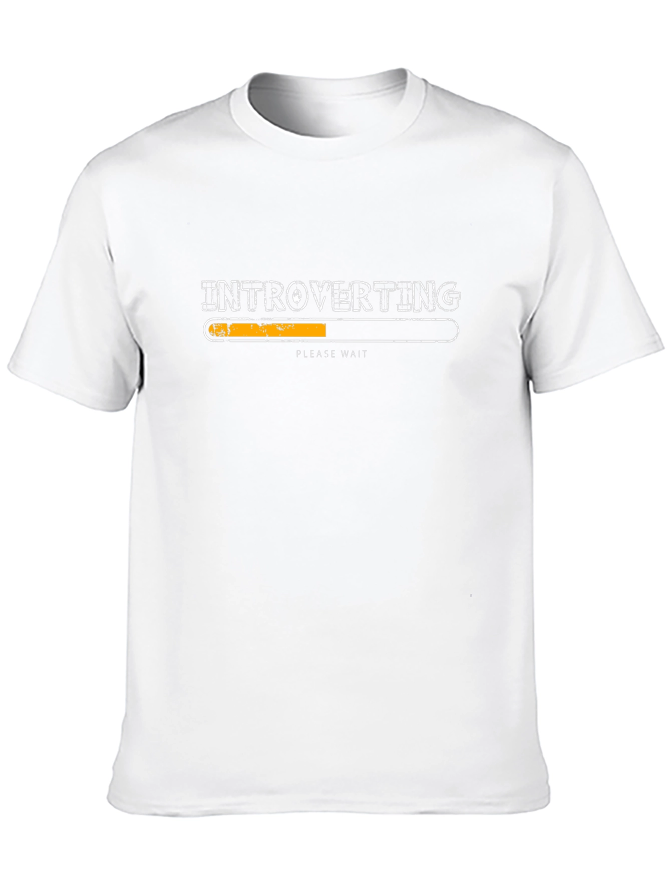 Introverting Please Wait Funny Black T-Shirt