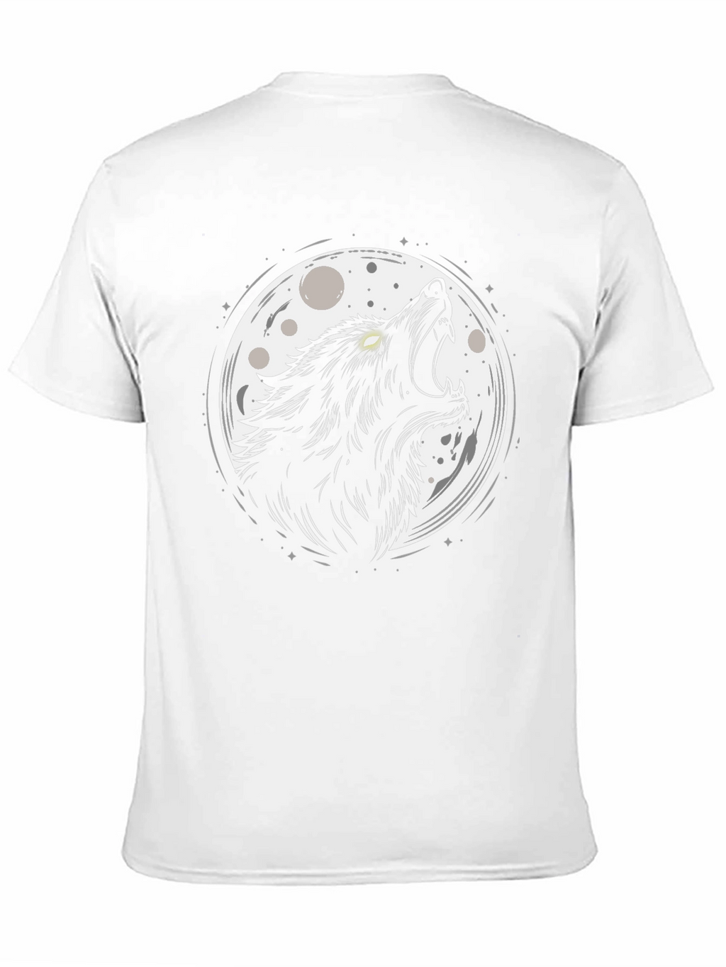 Wolf Moon Graphic Black T-Shirt