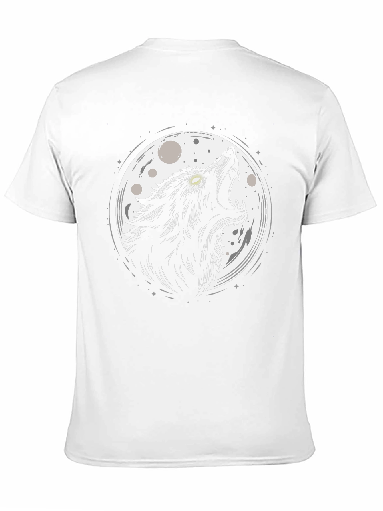 Wolf Moon Graphic Black T-Shirt