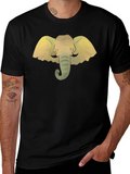 Elephant Graphic Tee - Stylish Black T-Shirt