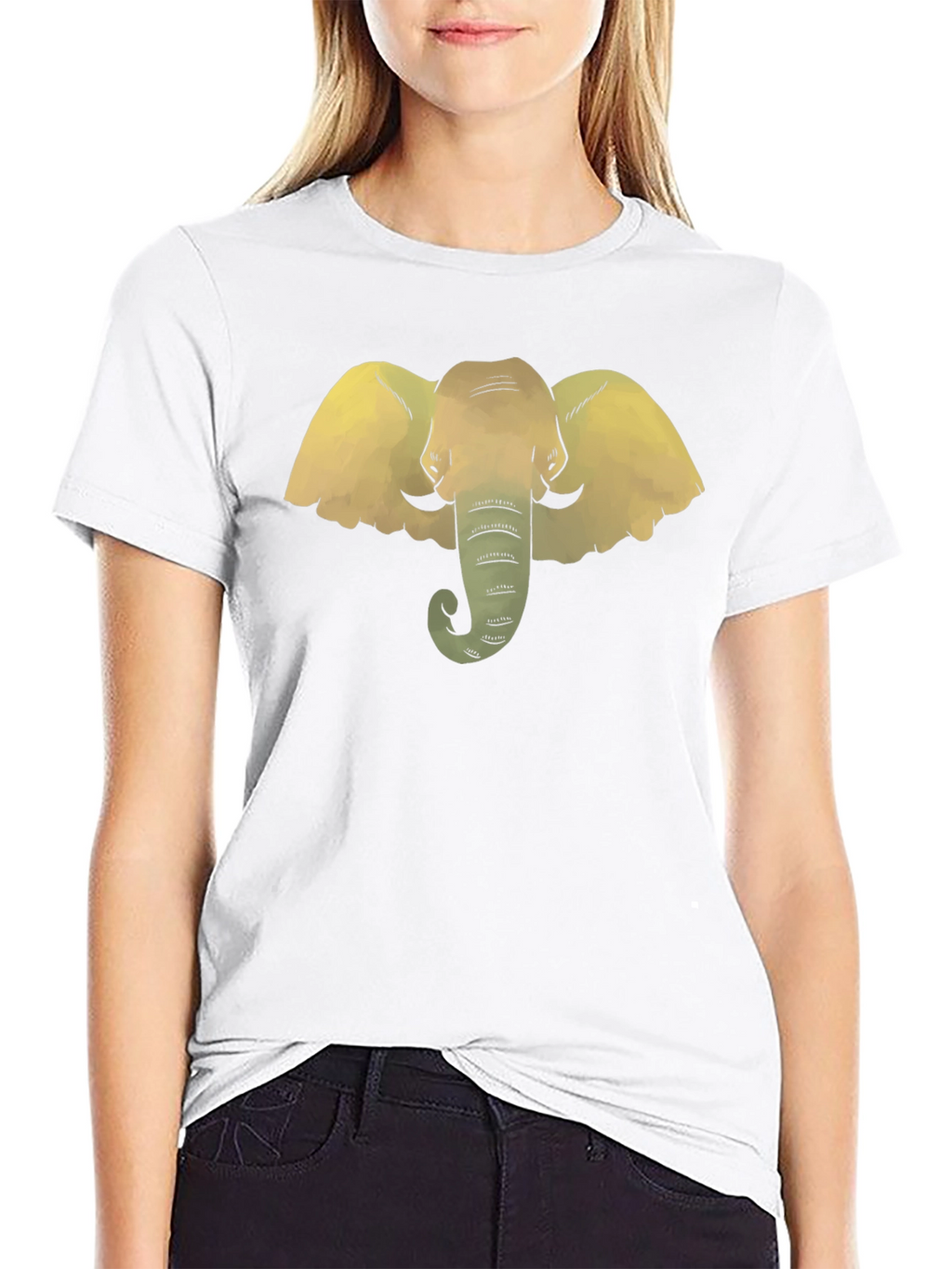 Elephant Graphic Tee - Stylish Black T-Shirt