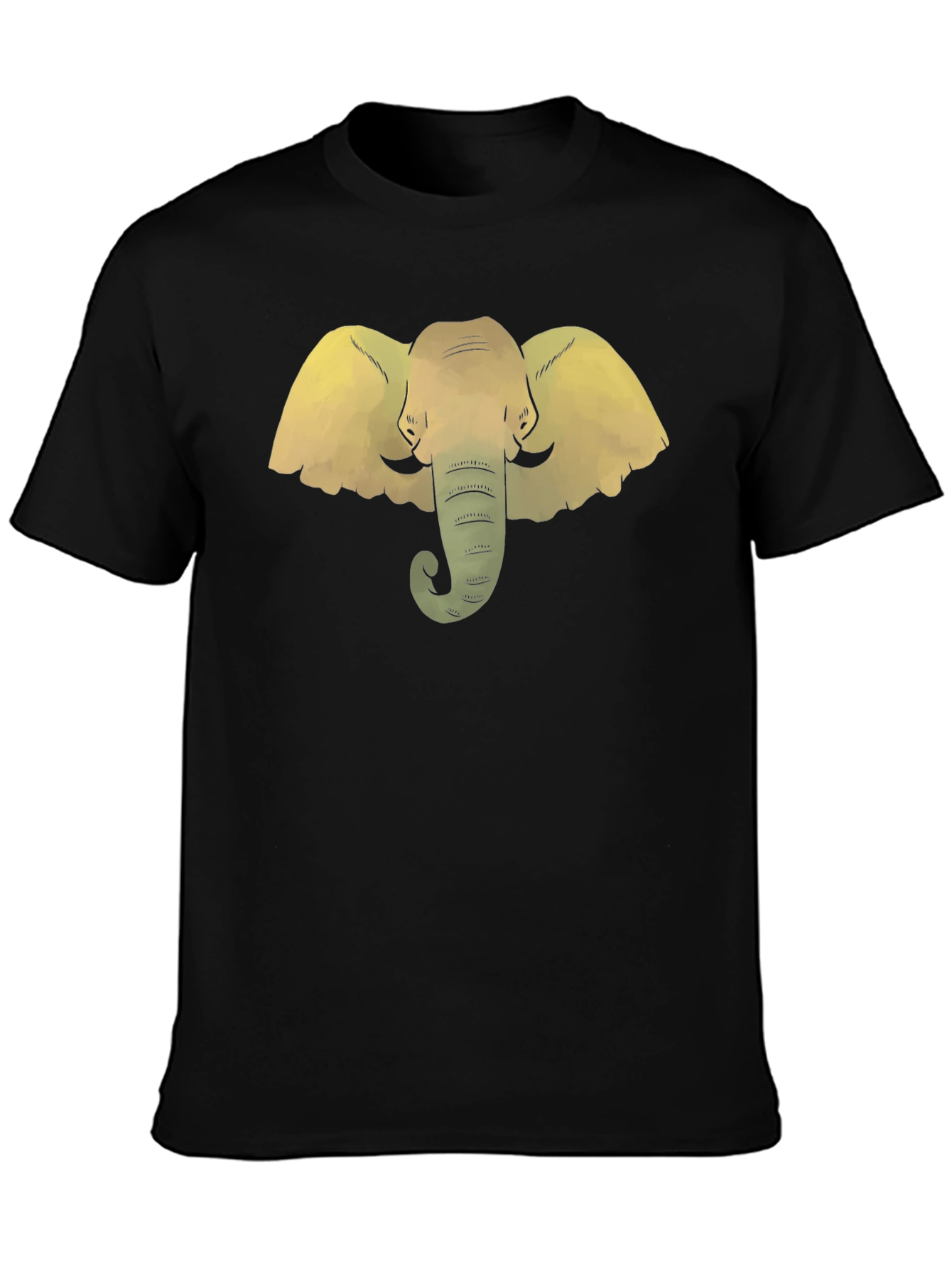 Elephant Graphic Tee - Stylish Black T-Shirt