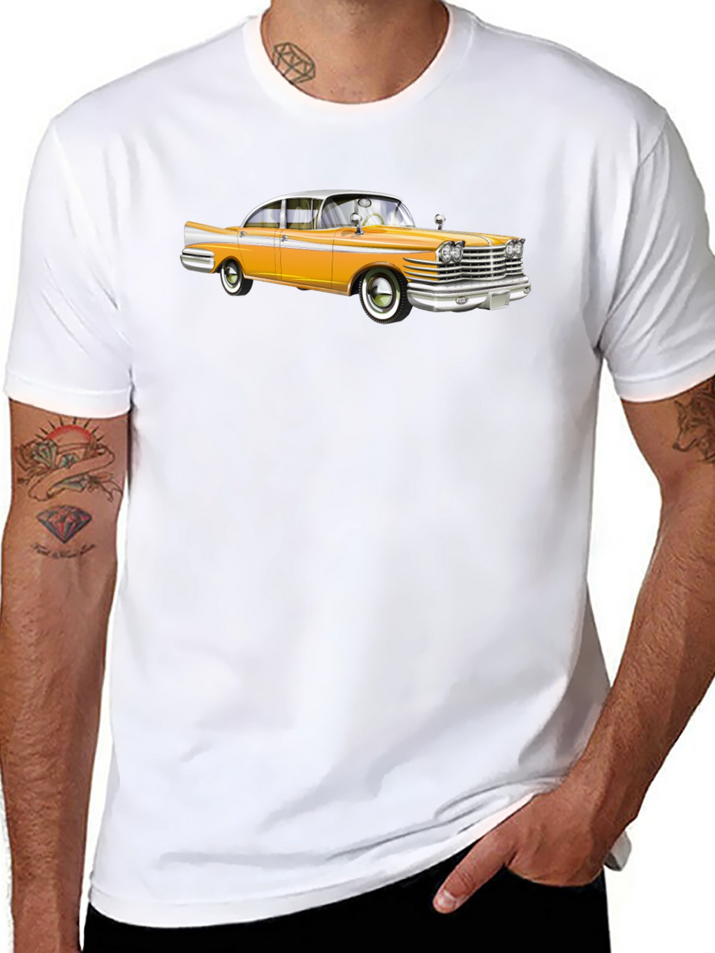 Classic Car Graphic T-Shirt - Mens Black Tee