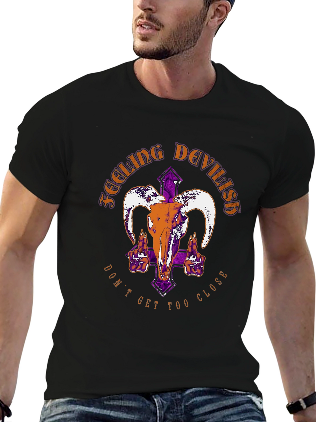 Feeling Devilish Graphic Tee - Black