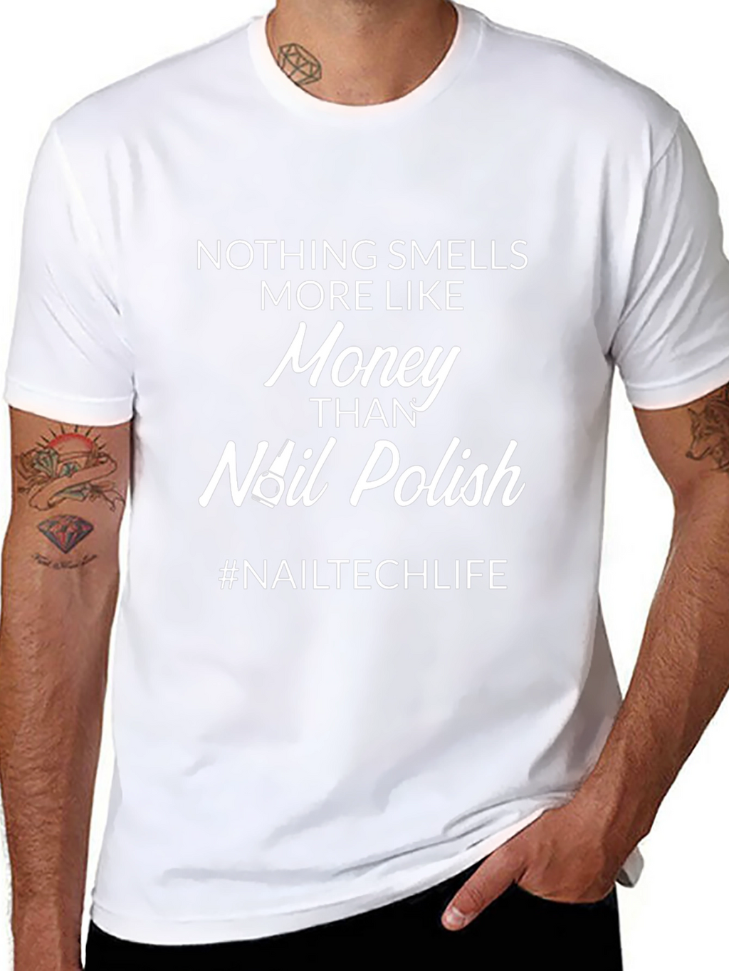 Nail Tech Life T-Shirt - Money Smell Funny Slogan