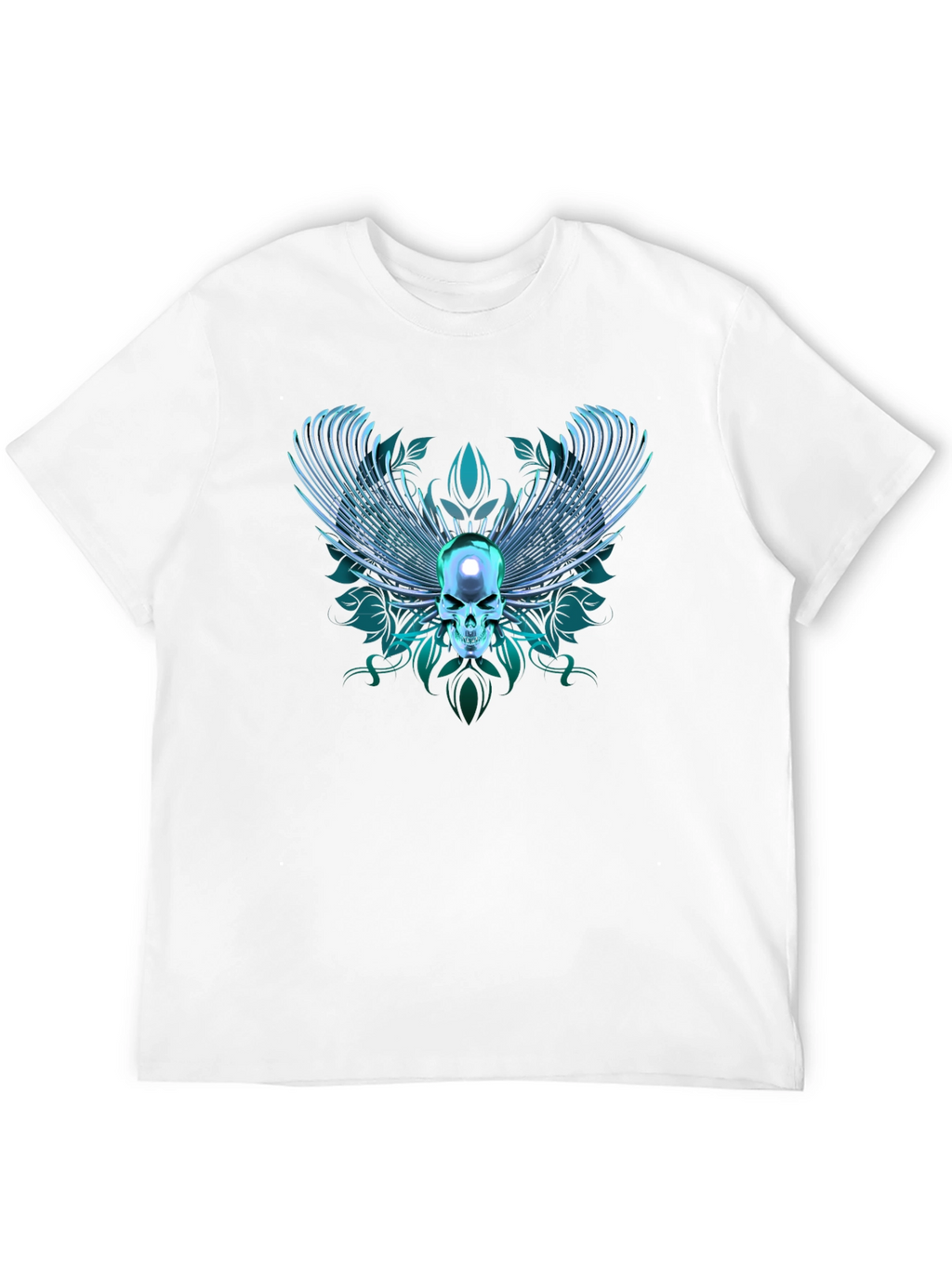 Winged Skull Graphic Tee - Edgy Streetwear