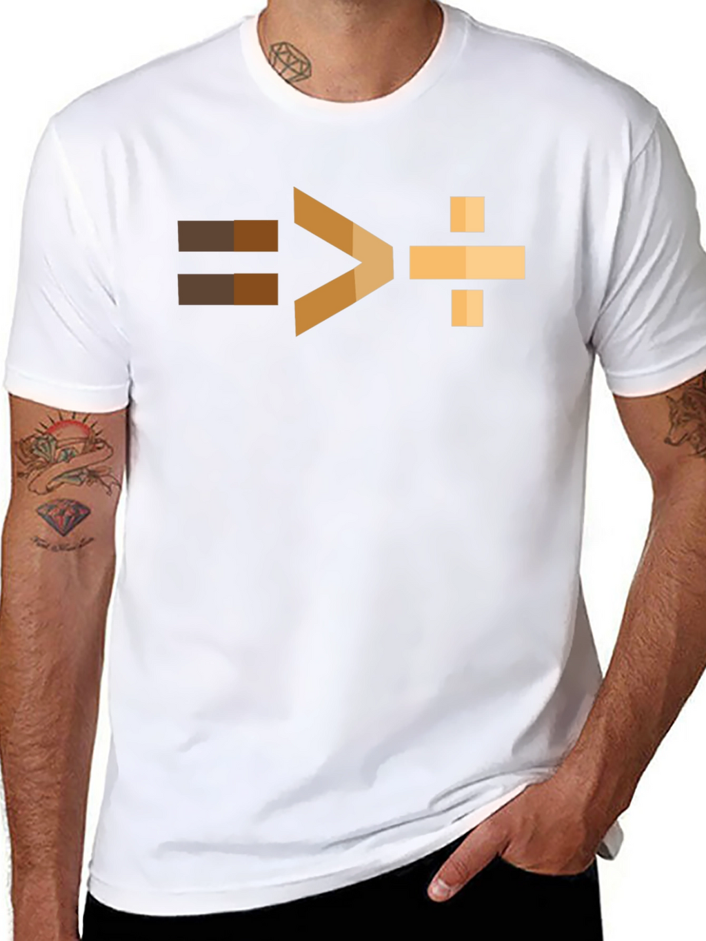 Equality Greater Than Division Mens T-Shirt
