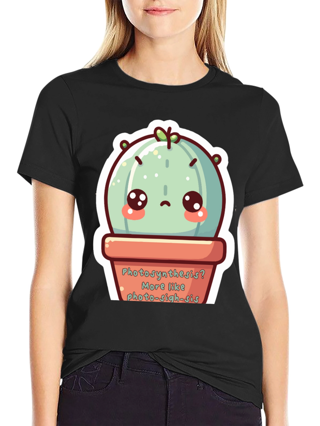 Cute Photo-sigh-sis Cactus T-Shirt