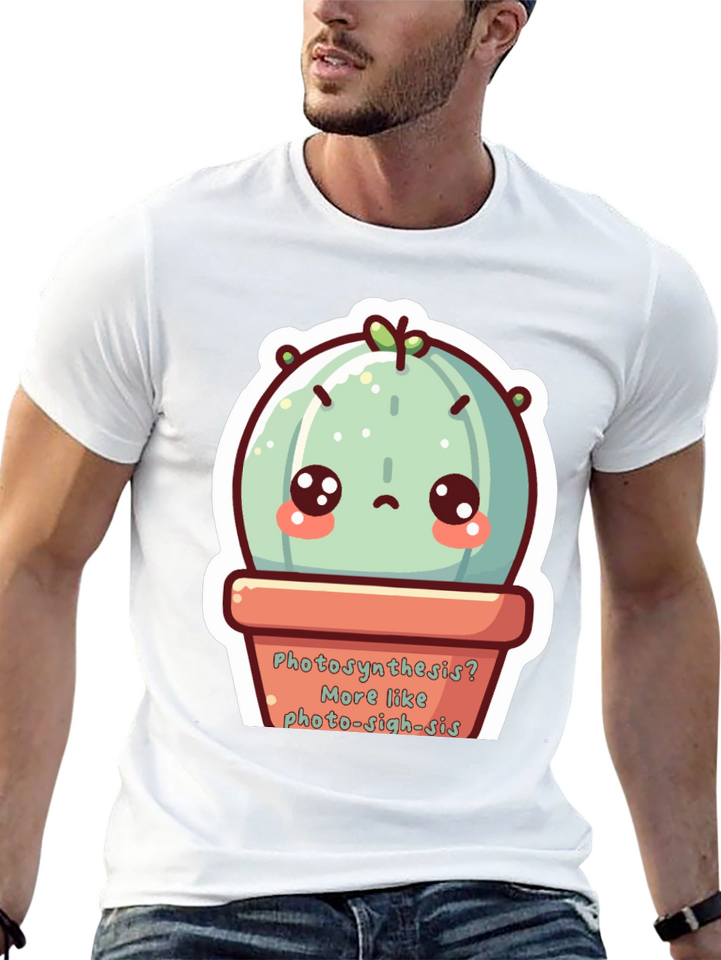 Cute Photo-sigh-sis Cactus T-Shirt