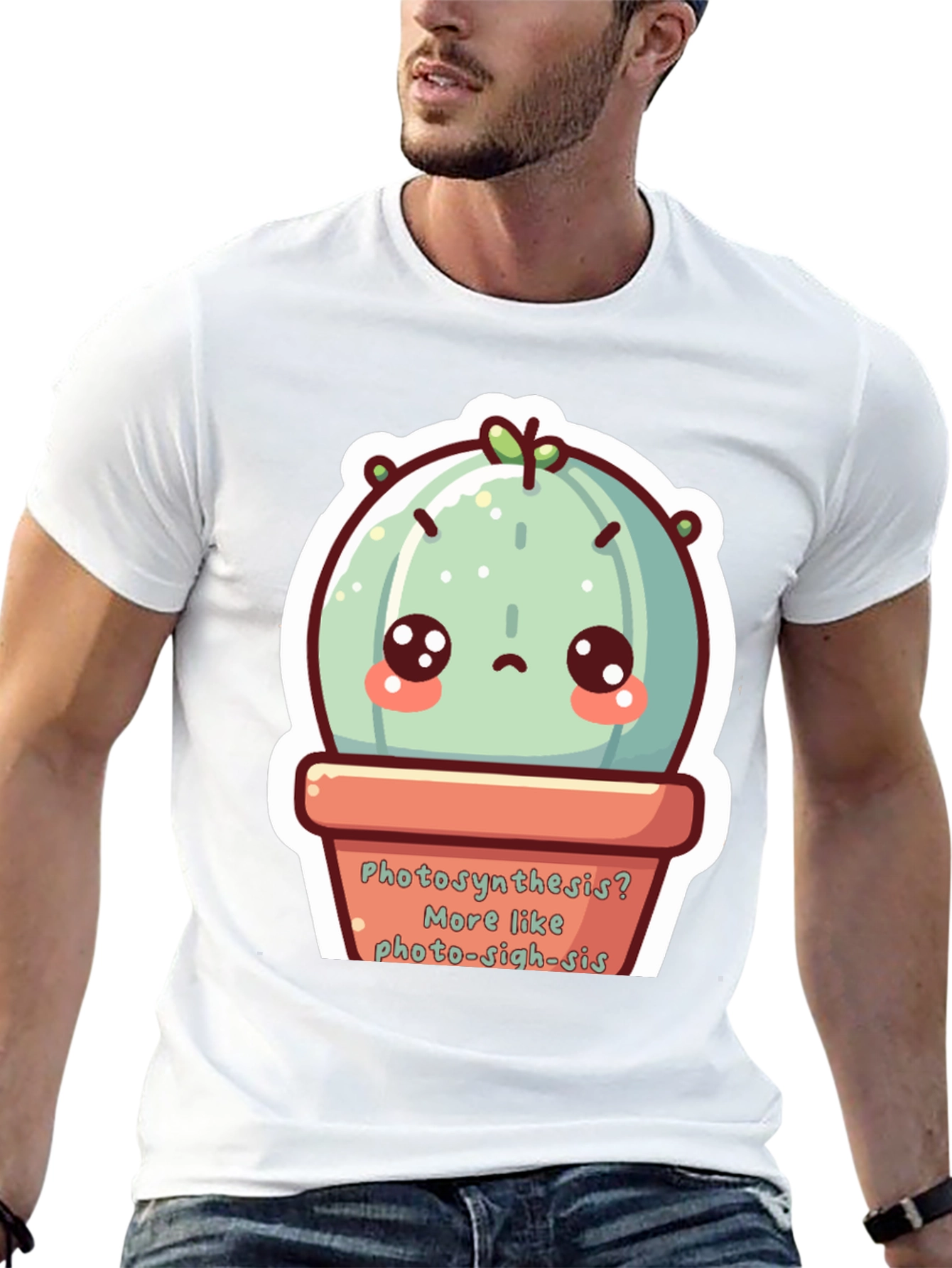 Cute Photo-sigh-sis Cactus T-Shirt