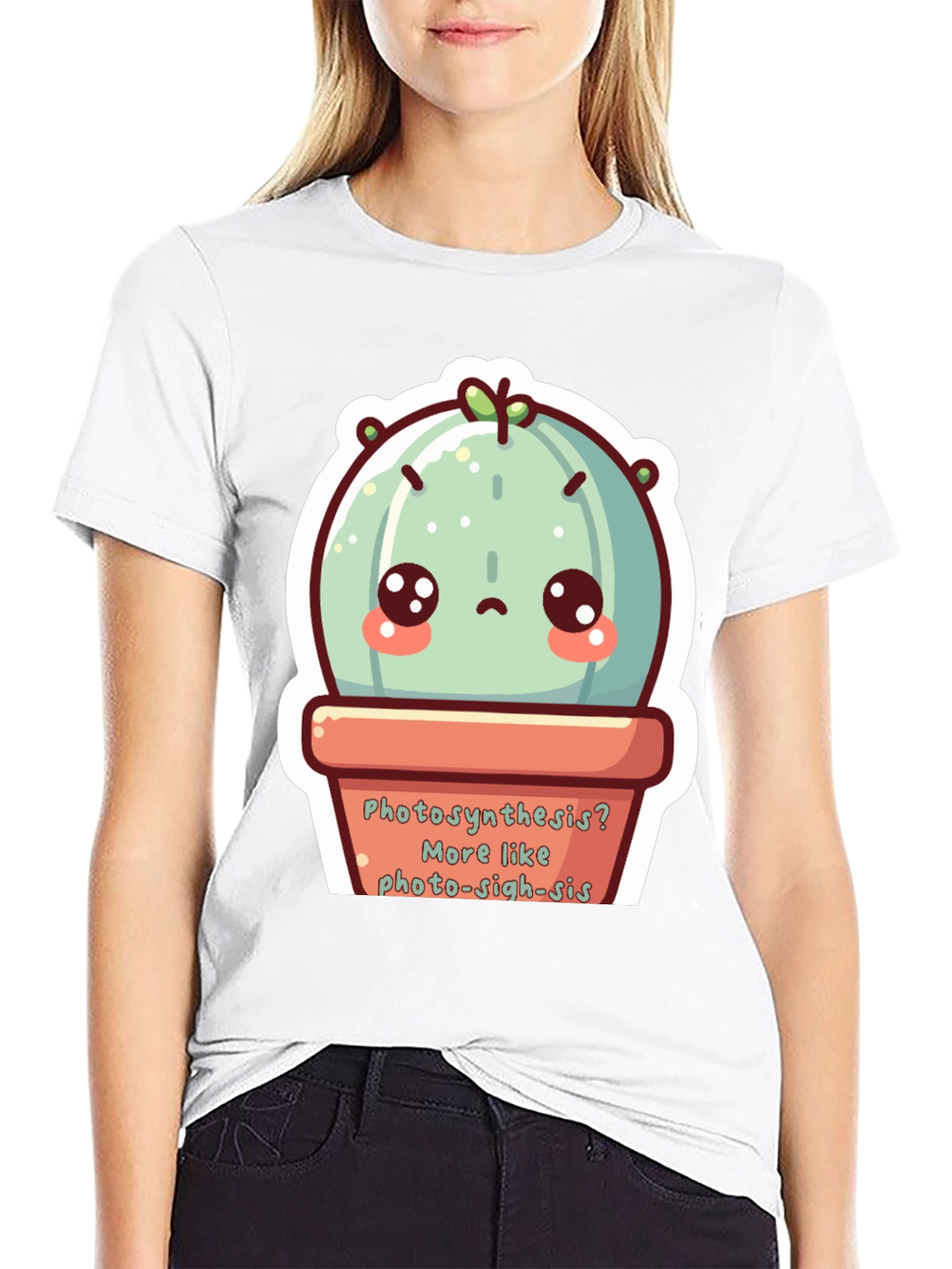 Cute Photo-sigh-sis Cactus T-Shirt