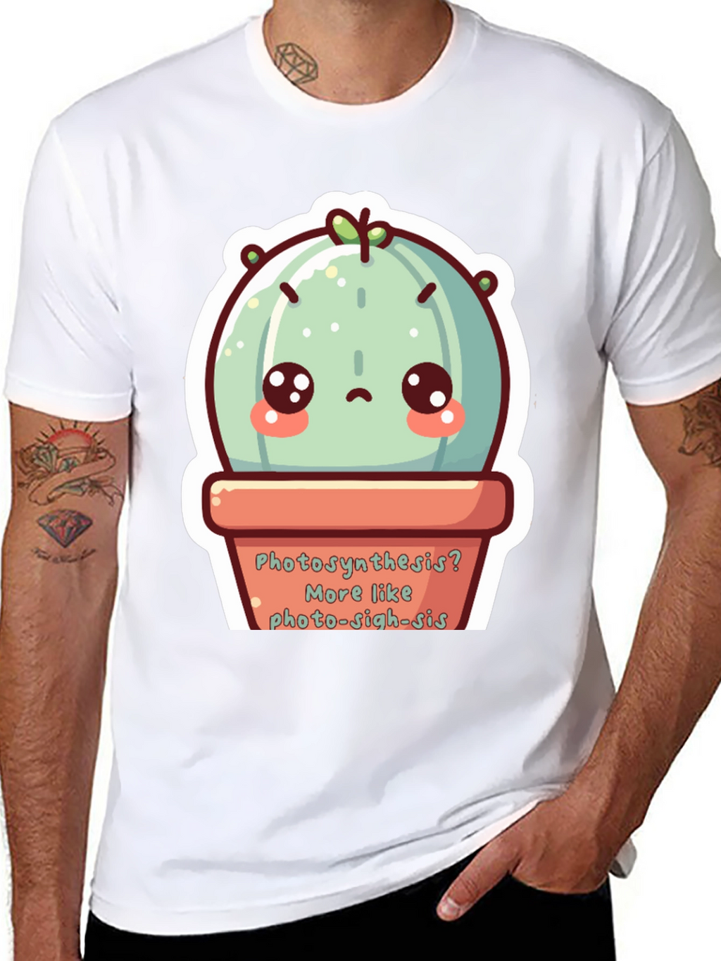 Cute Photo-sigh-sis Cactus T-Shirt