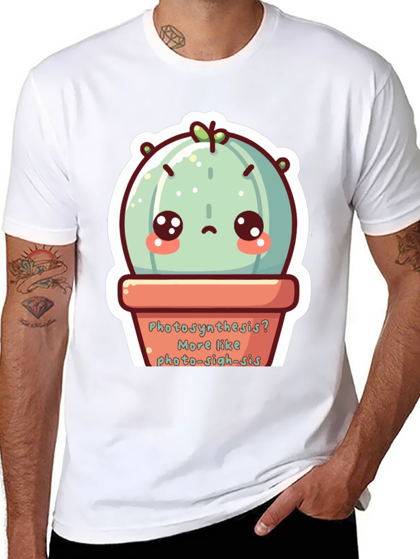 Cute Photo-sigh-sis Cactus T-Shirt