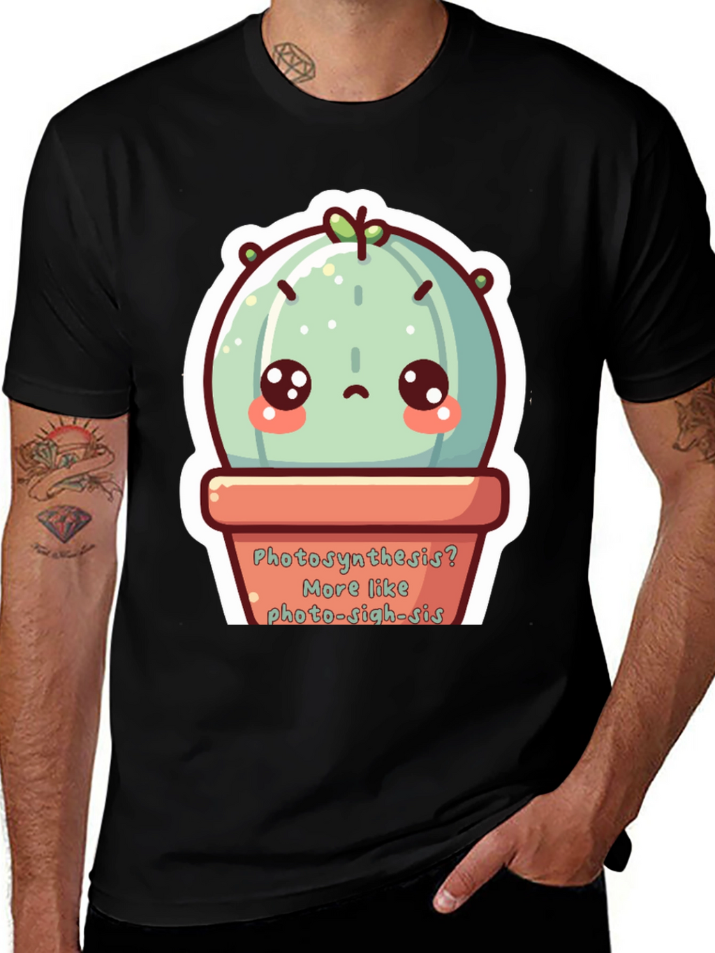 Cute Photo-sigh-sis Cactus T-Shirt