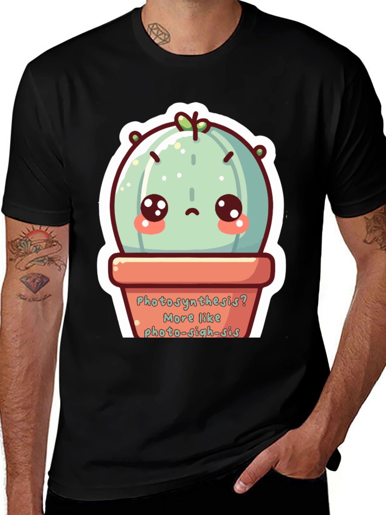 Cute Photo-sigh-sis Cactus T-Shirt
