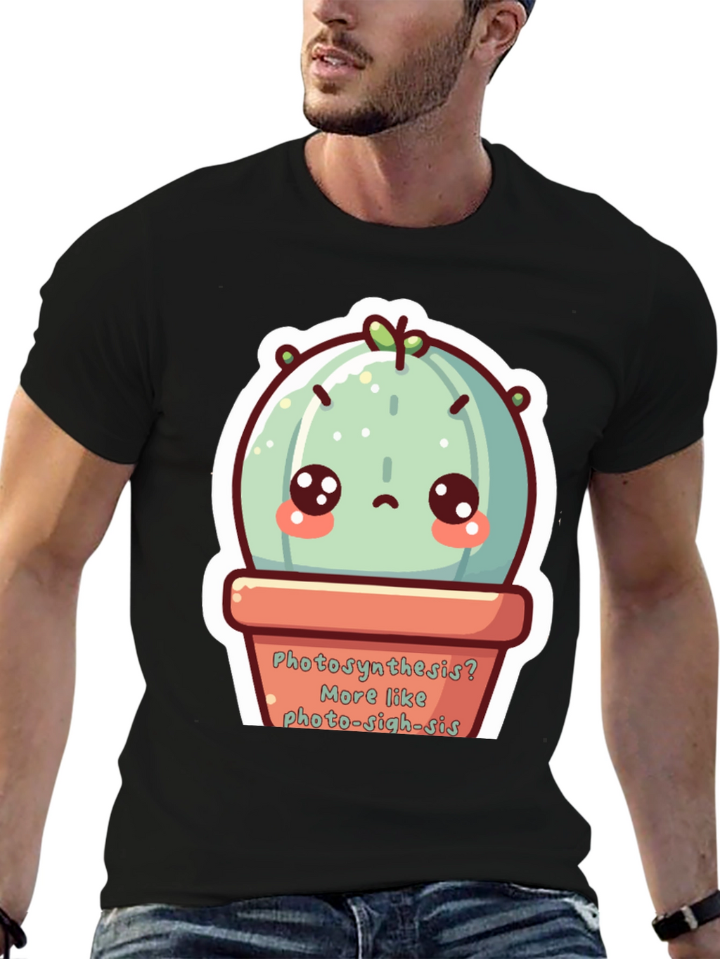 Cute Photo-sigh-sis Cactus T-Shirt
