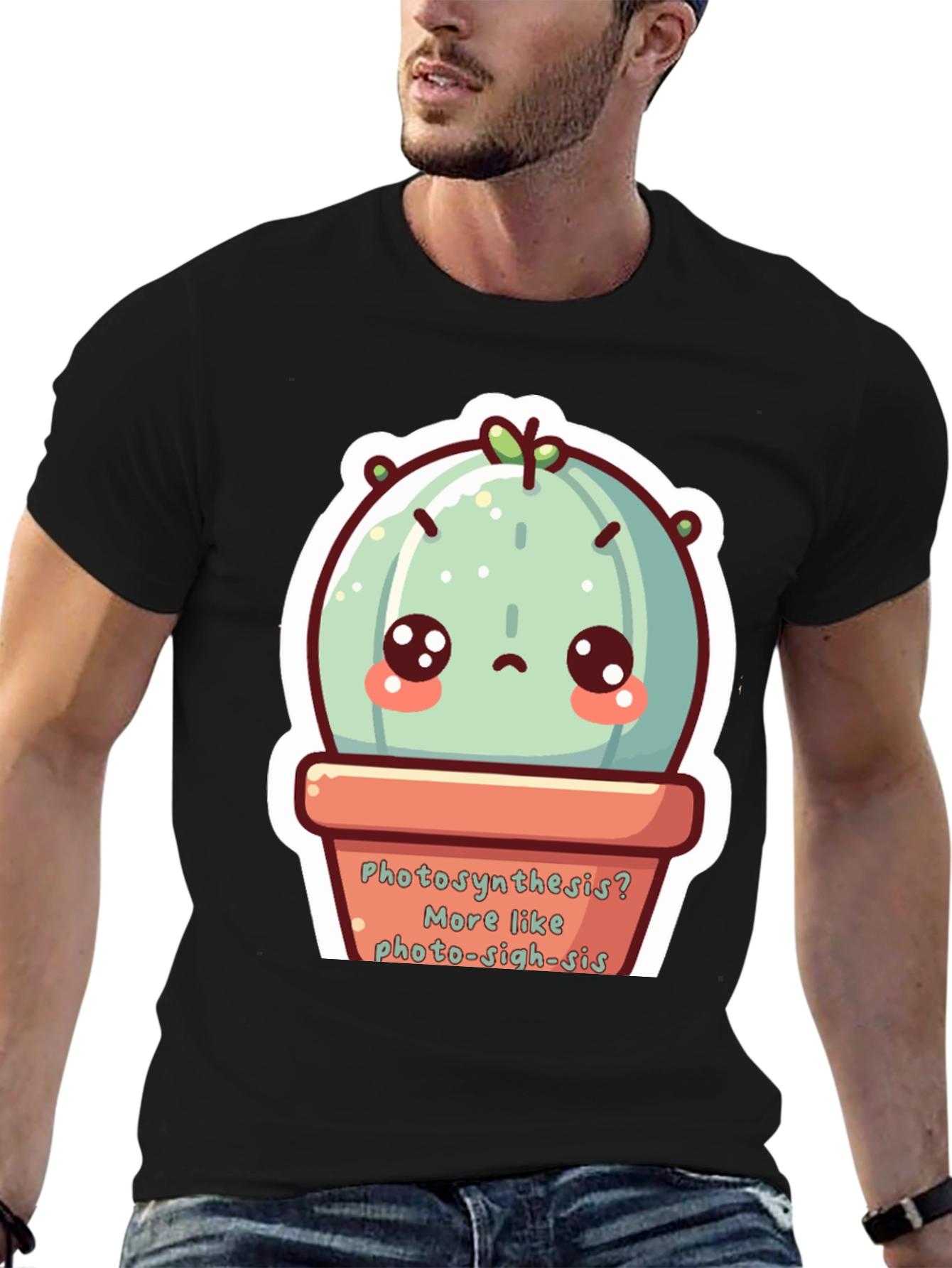 Cute Photo-sigh-sis Cactus T-Shirt