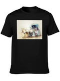 Horse & Carriage T-Shirt - Artistic Design