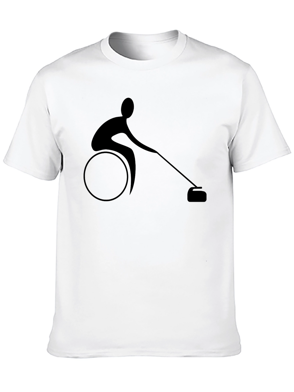 Curling Wheelchair Athlete T-Shirt