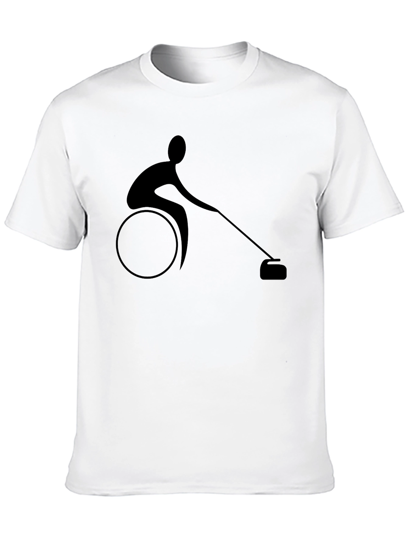 Curling Wheelchair Athlete T-Shirt