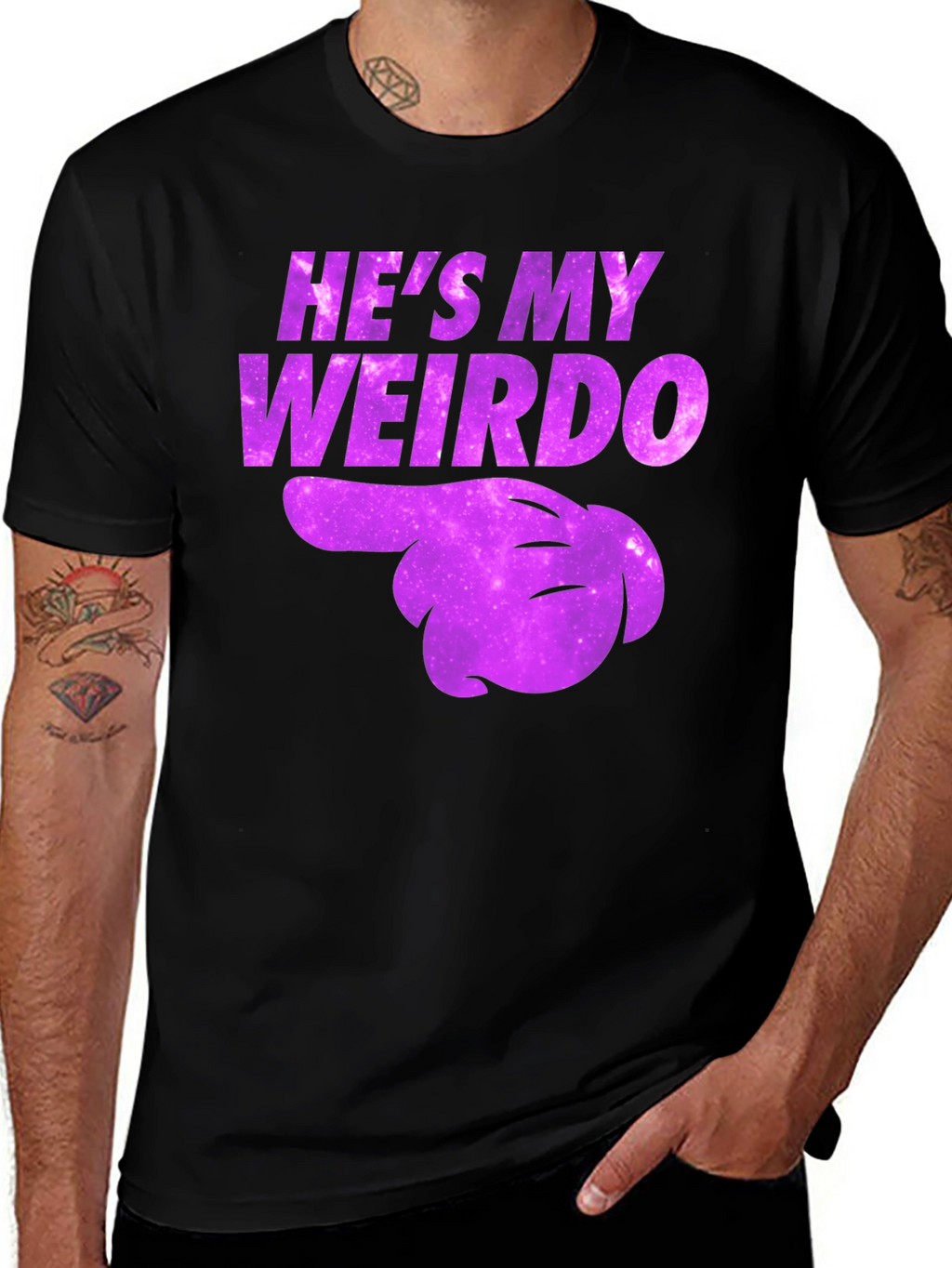 Hes My Weirdo Graphic Tee - Fun Couples T-Shirt