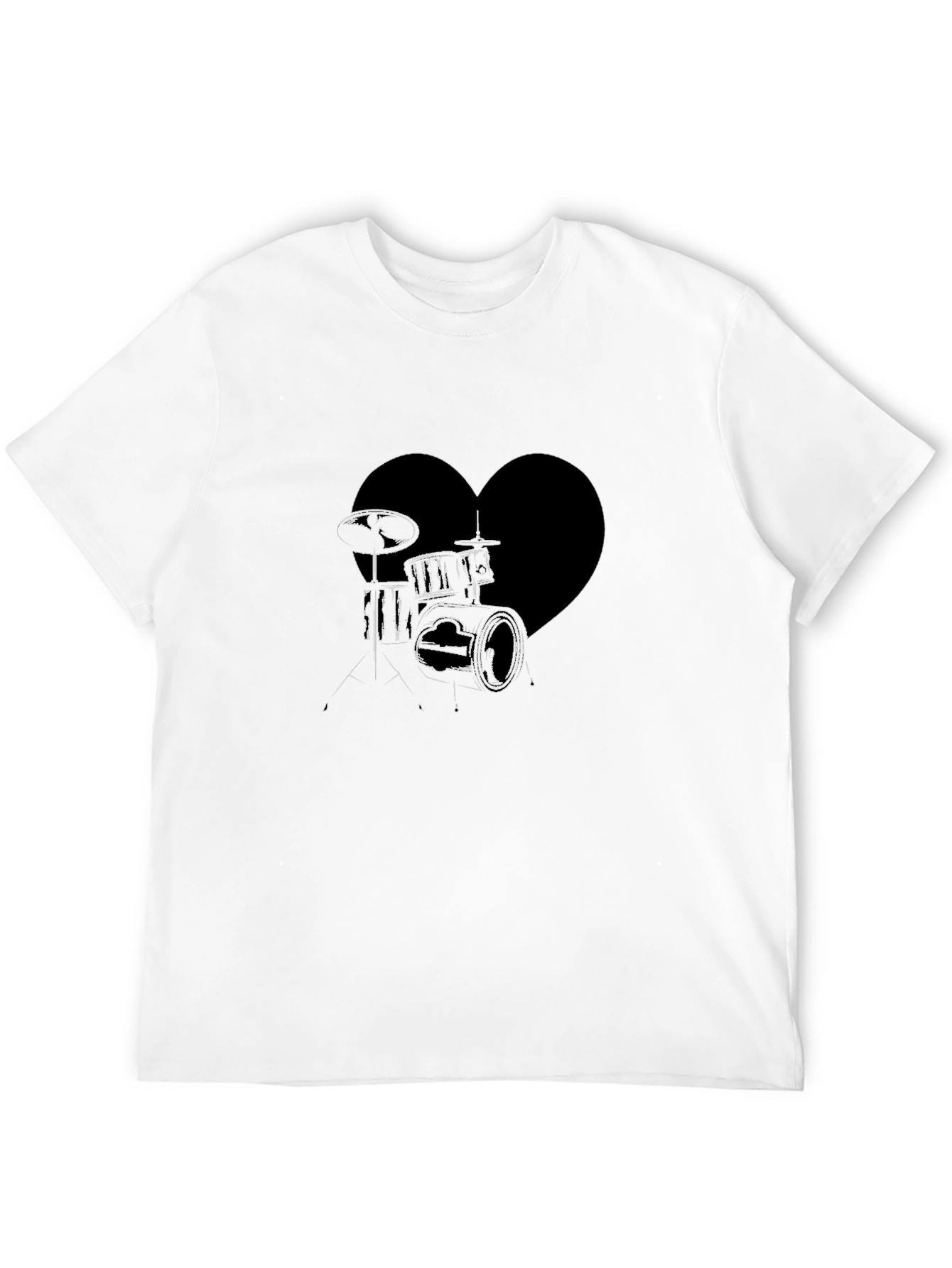 Drum Heartbeat T-Shirt - Music Lover Tee