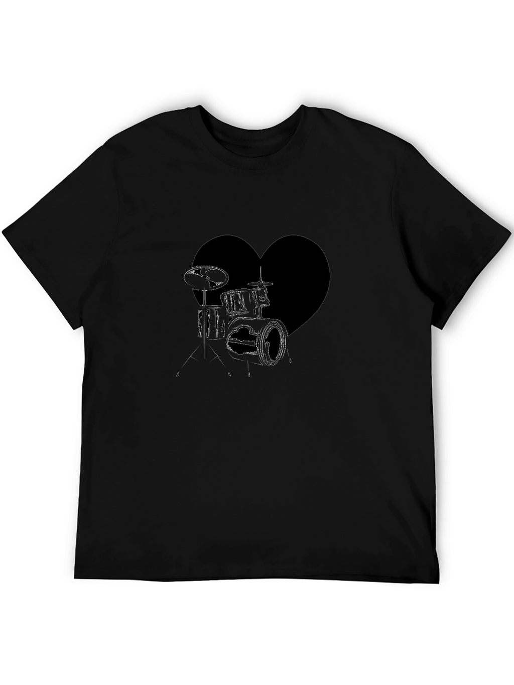 Drum Heartbeat T-Shirt - Music Lover Tee