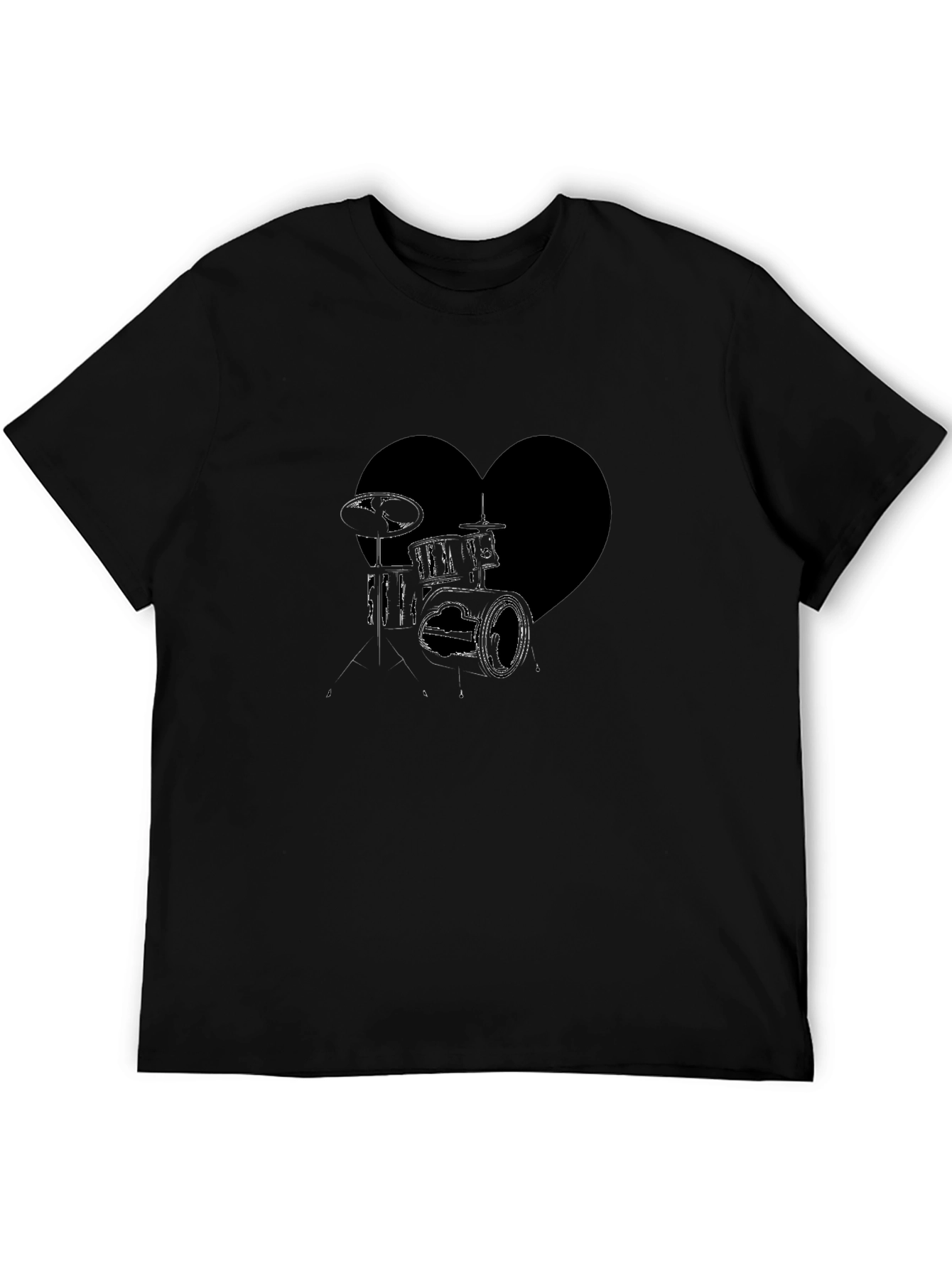 Drum Heartbeat T-Shirt - Music Lover Tee