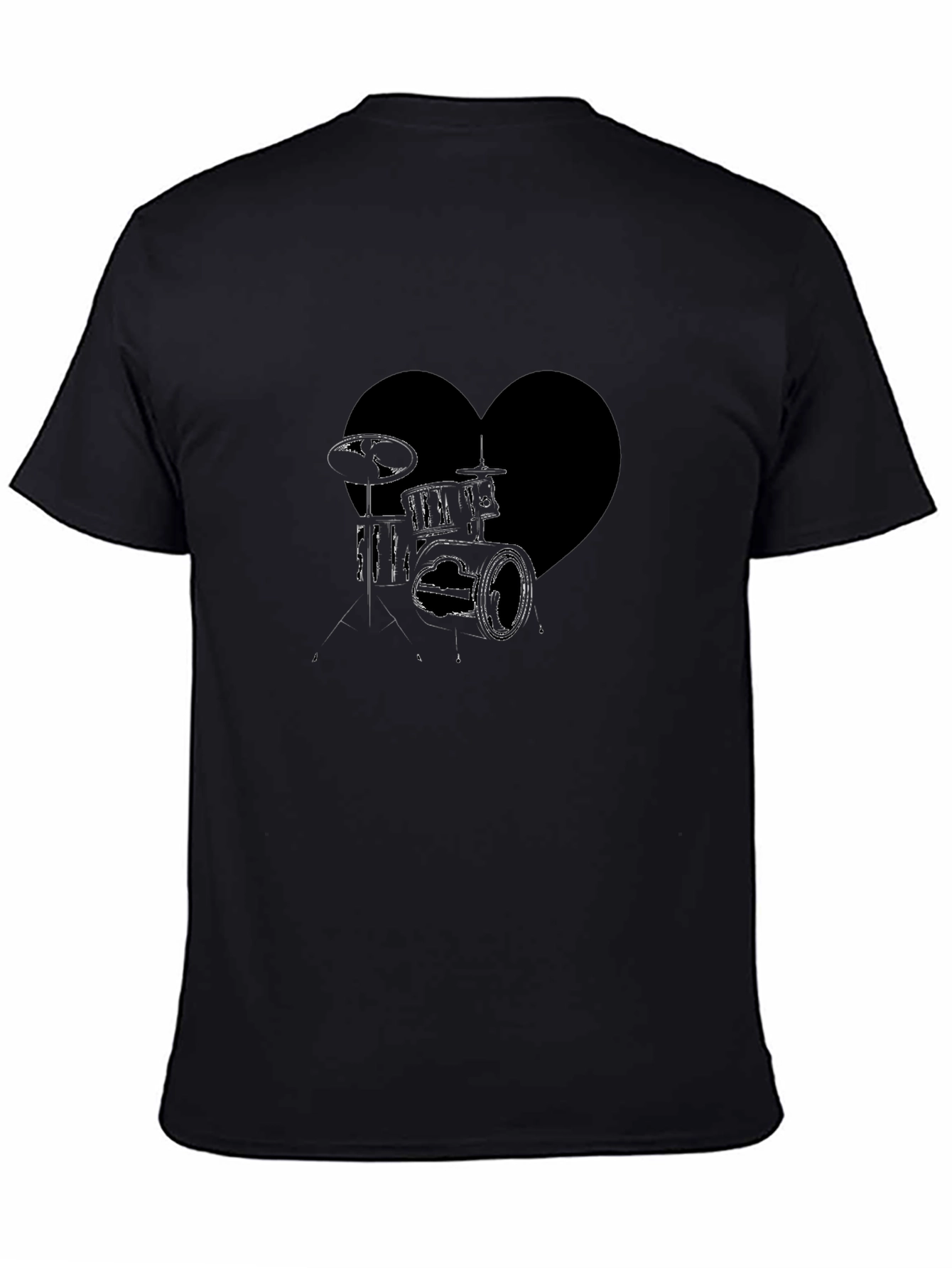 Drum Heartbeat T-Shirt - Music Lover Tee