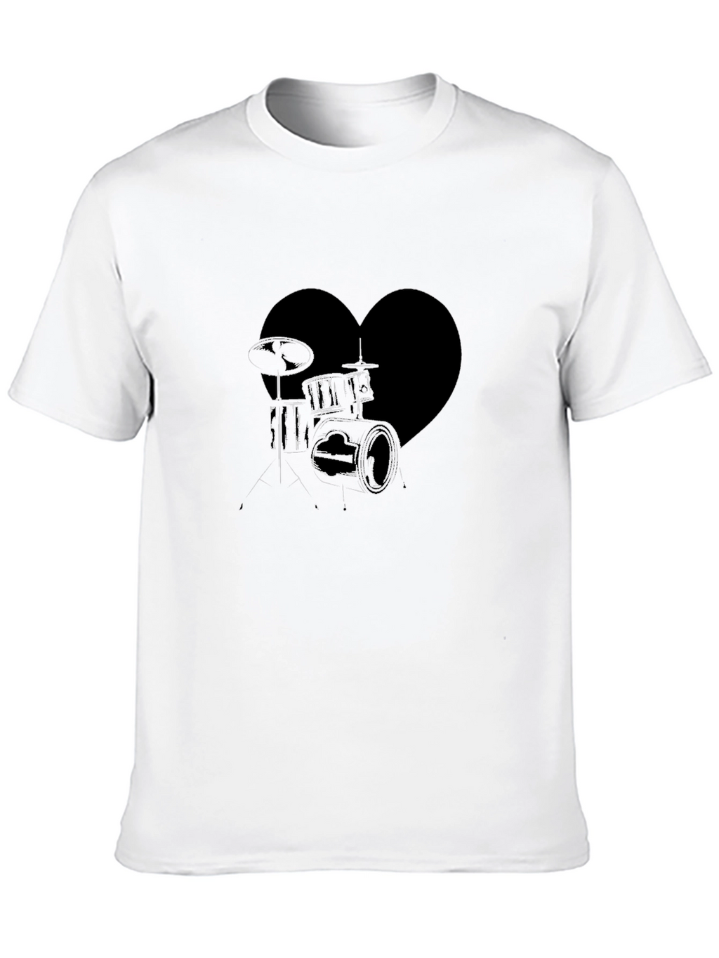 Drum Heartbeat T-Shirt - Music Lover Tee