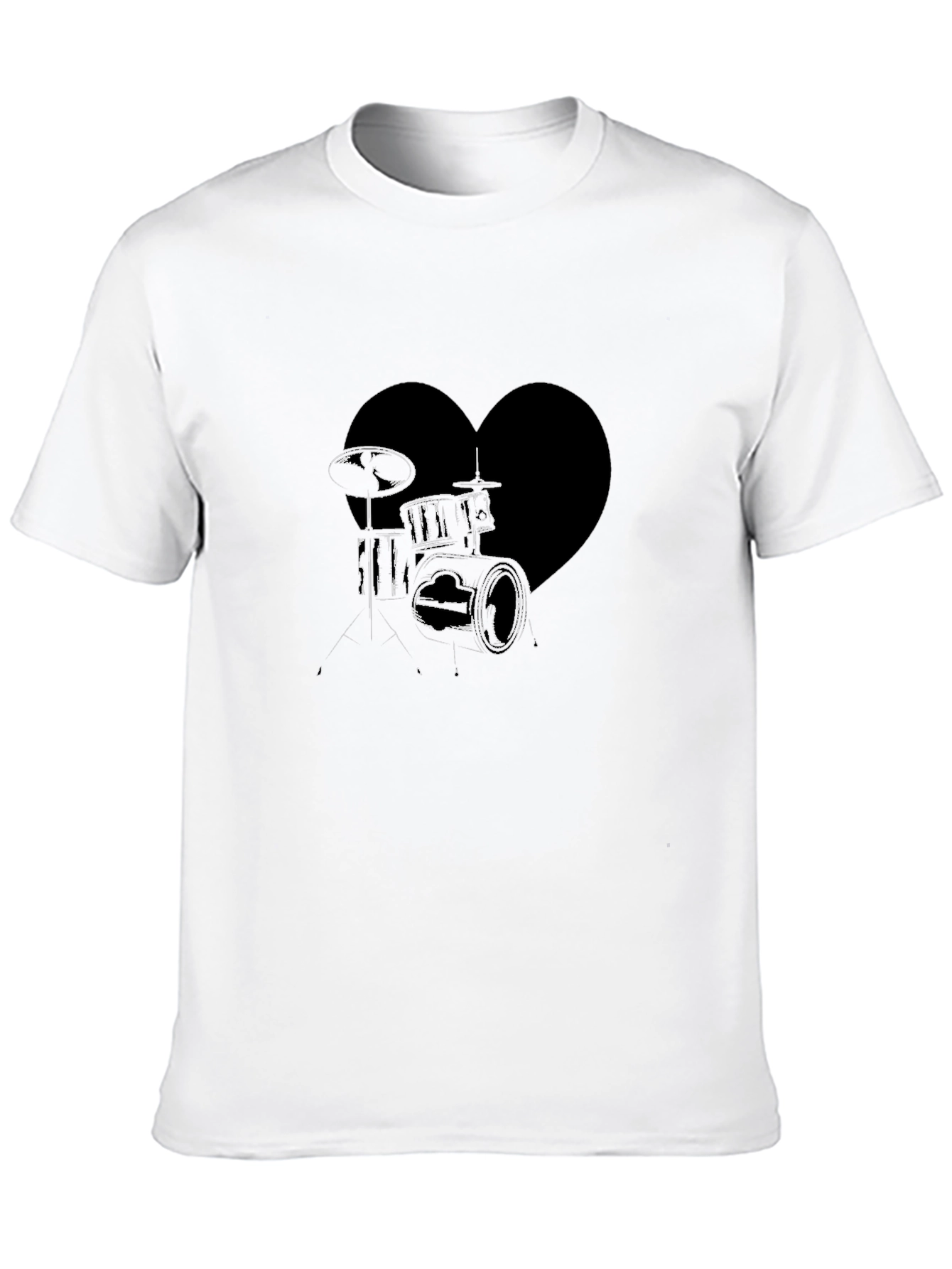Drum Heartbeat T-Shirt - Music Lover Tee