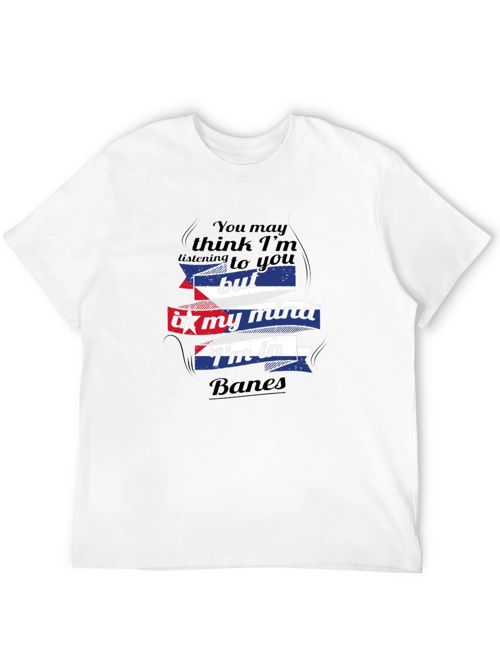 Banes Cuba Mind T-Shirt - Black Crew Neck Tee