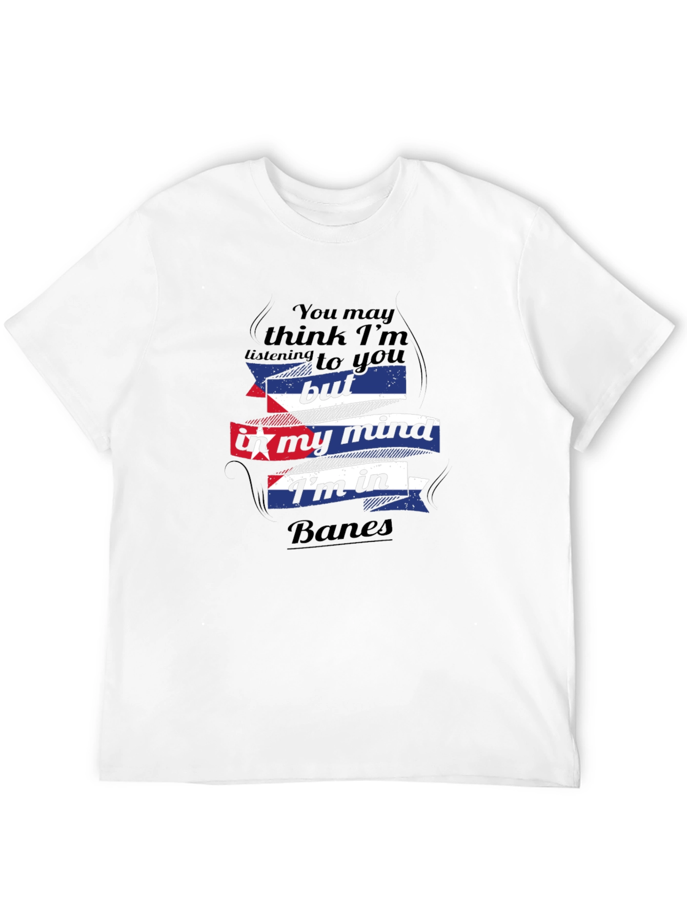 Banes Cuba Mind T-Shirt - Black Crew Neck Tee