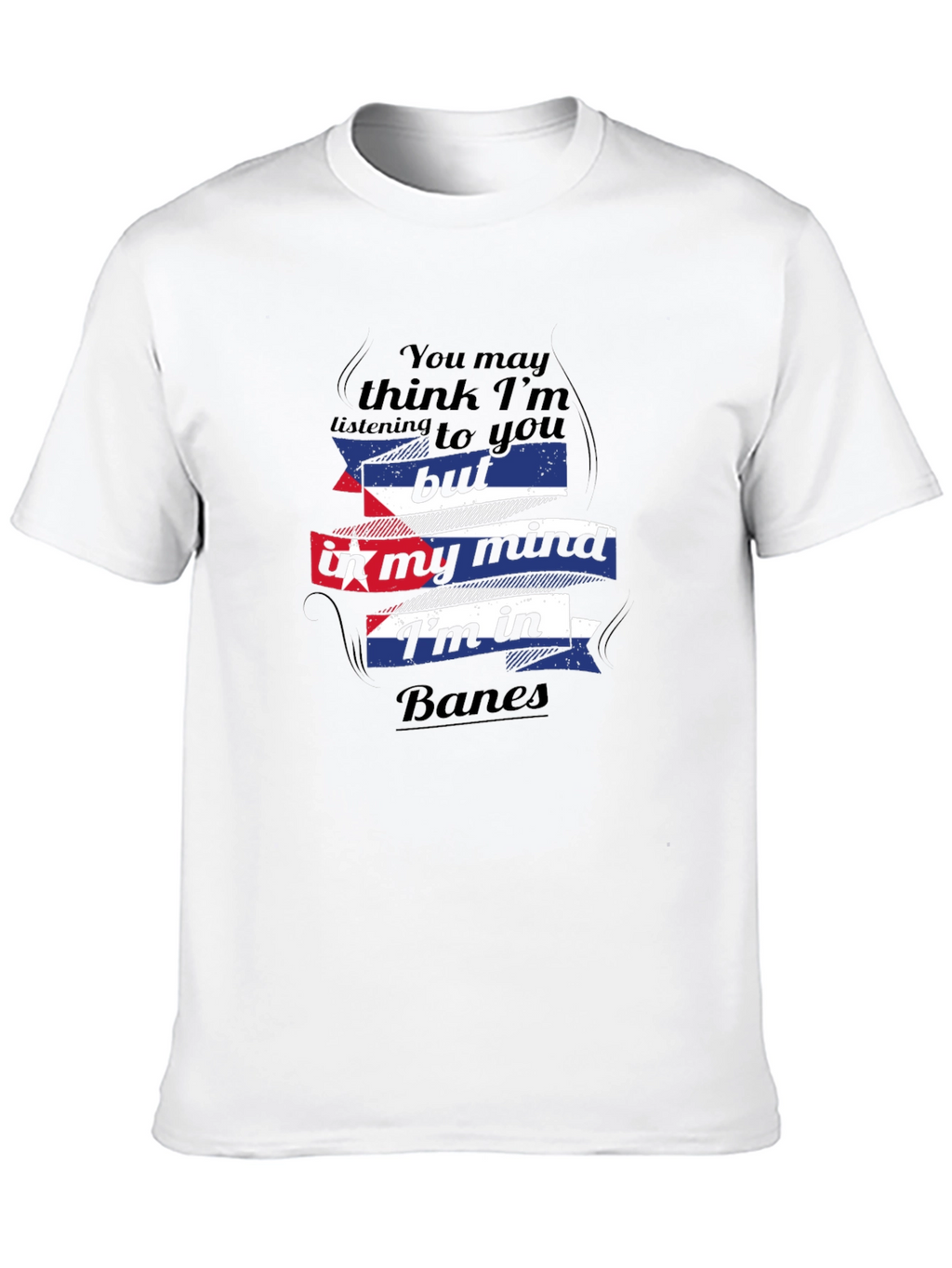 Banes Cuba Mind T-Shirt - Black Crew Neck Tee