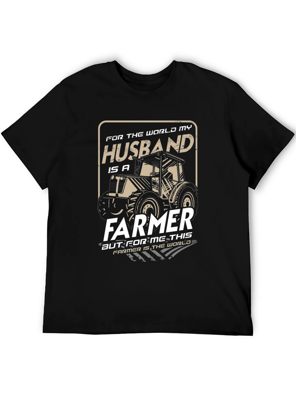 Husband Farmer Graphic Tee - Mens Black T-Shirt