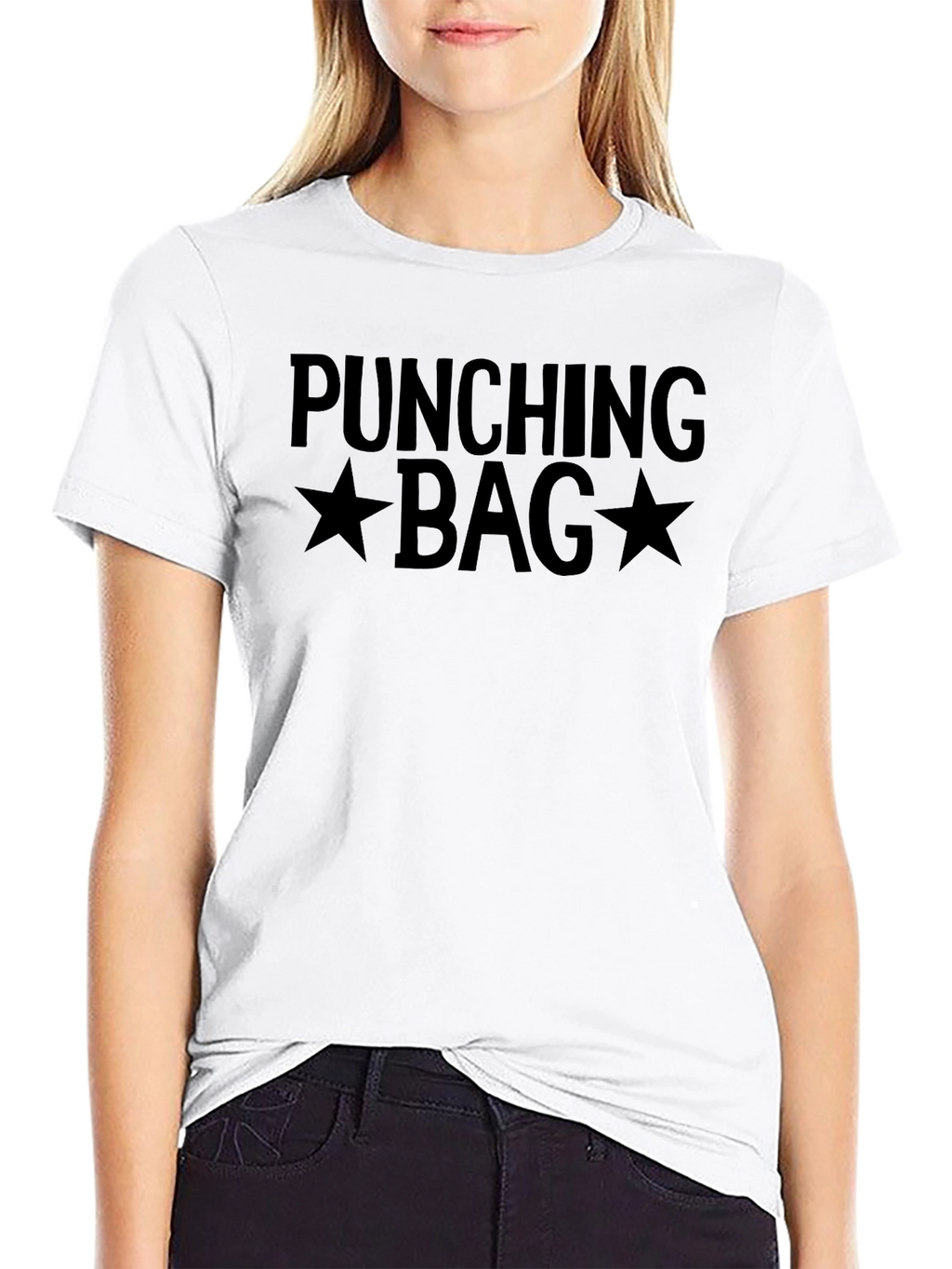 Punching Bag Graphic Tee - Mens Black Cotton T-Shirt
