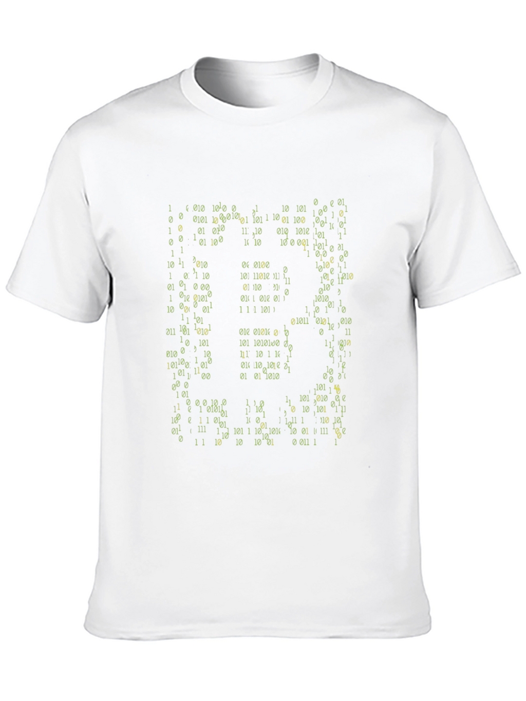 Binary Code Graphic Black T-Shirt