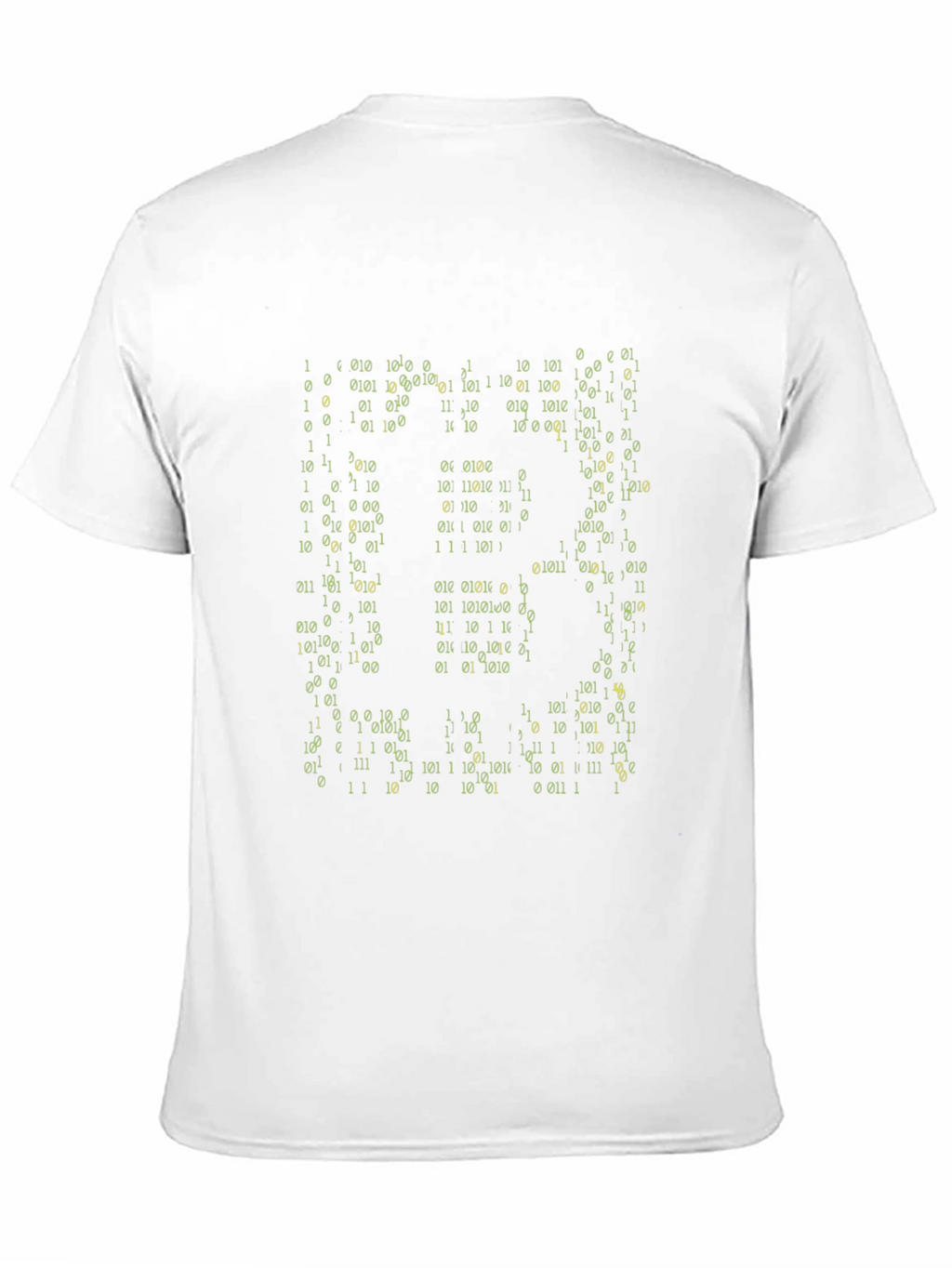 Binary Code Graphic Black T-Shirt
