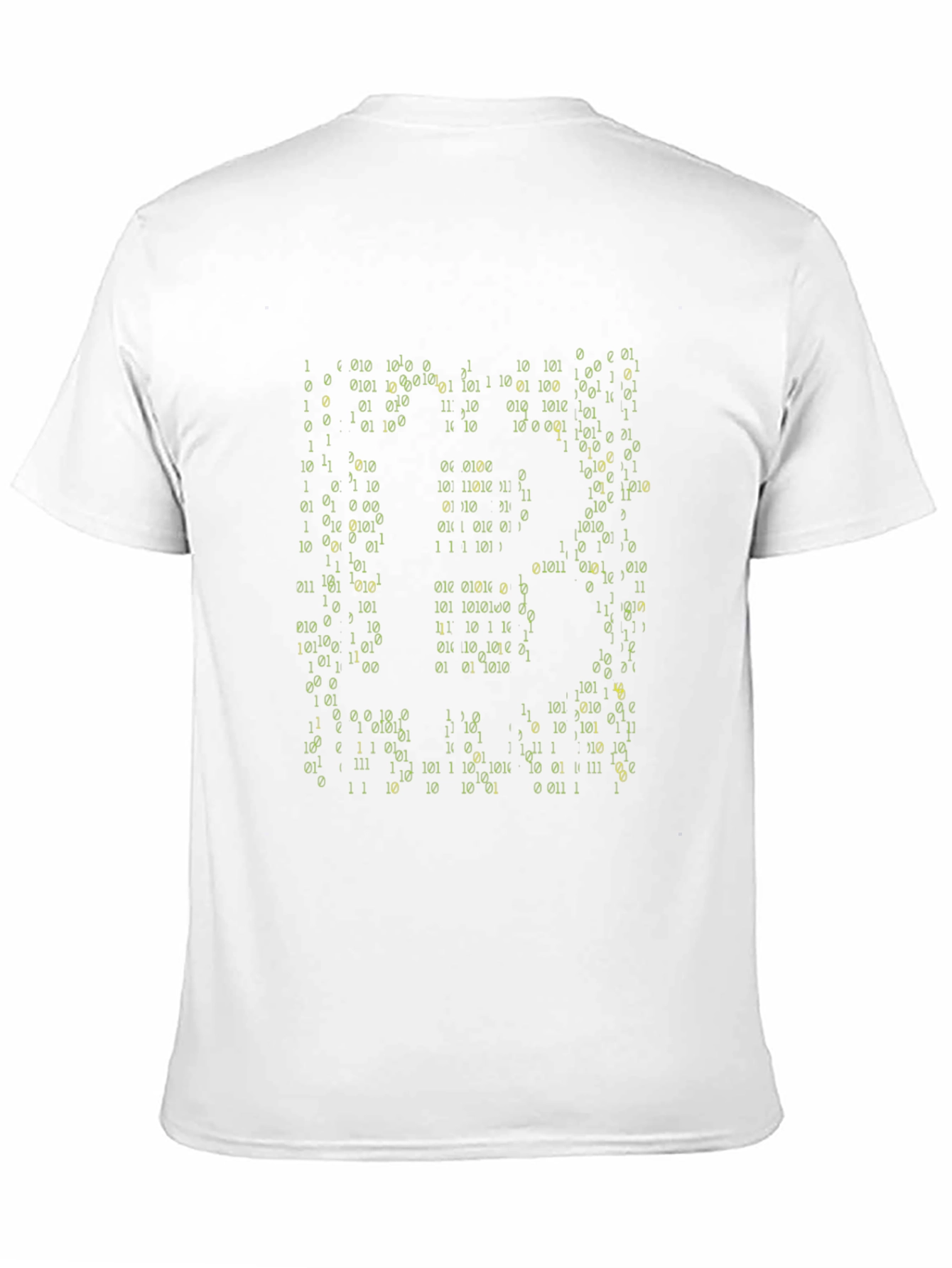 Binary Code Graphic Black T-Shirt