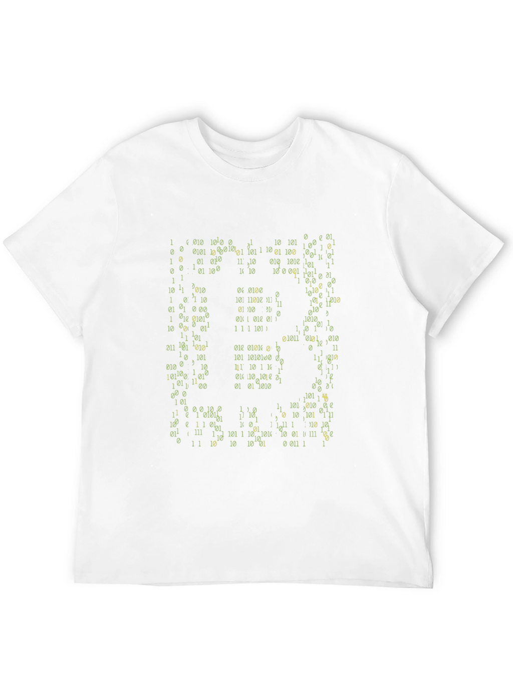Binary Code Graphic Black T-Shirt