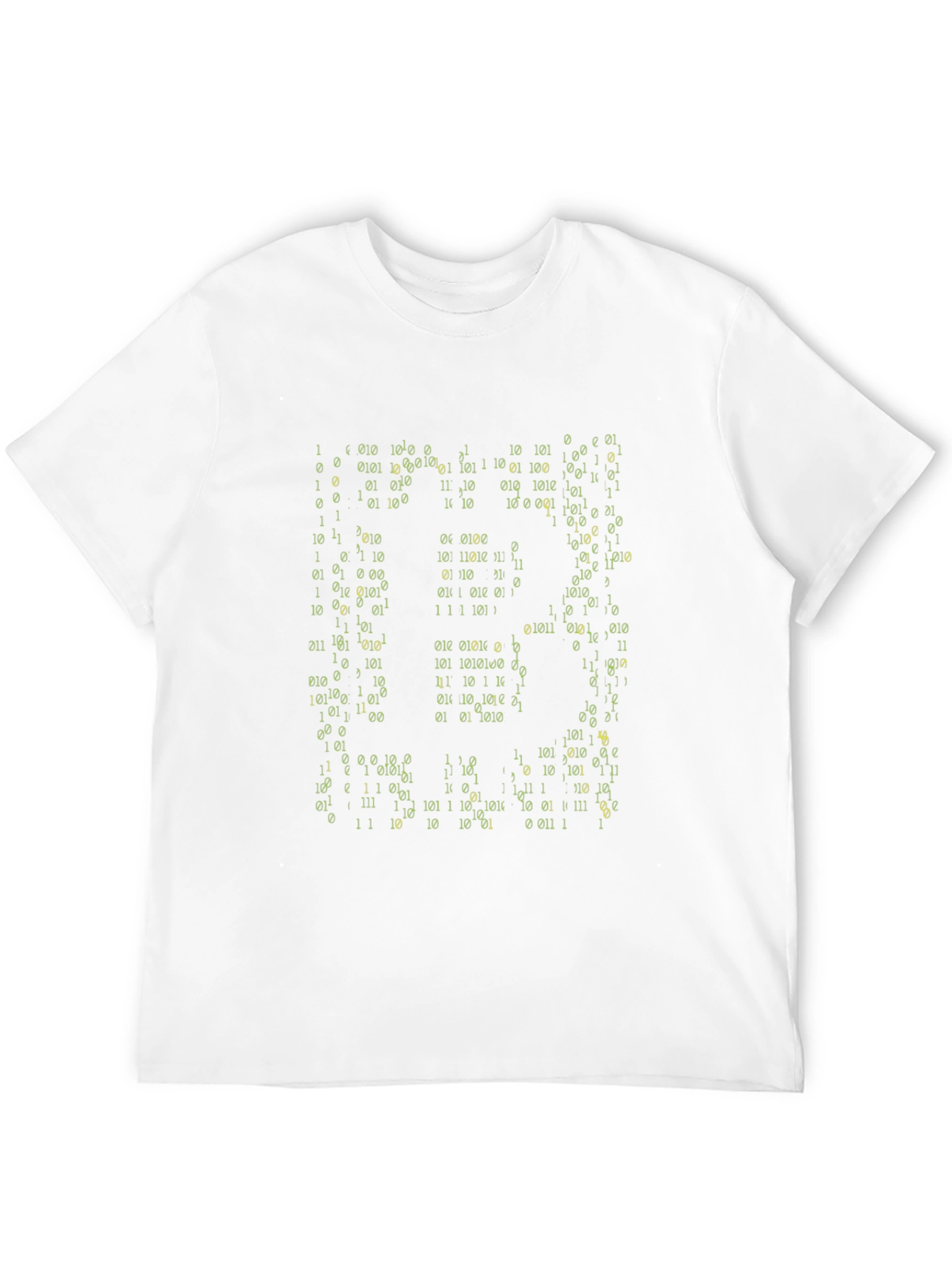 Binary Code Graphic Black T-Shirt